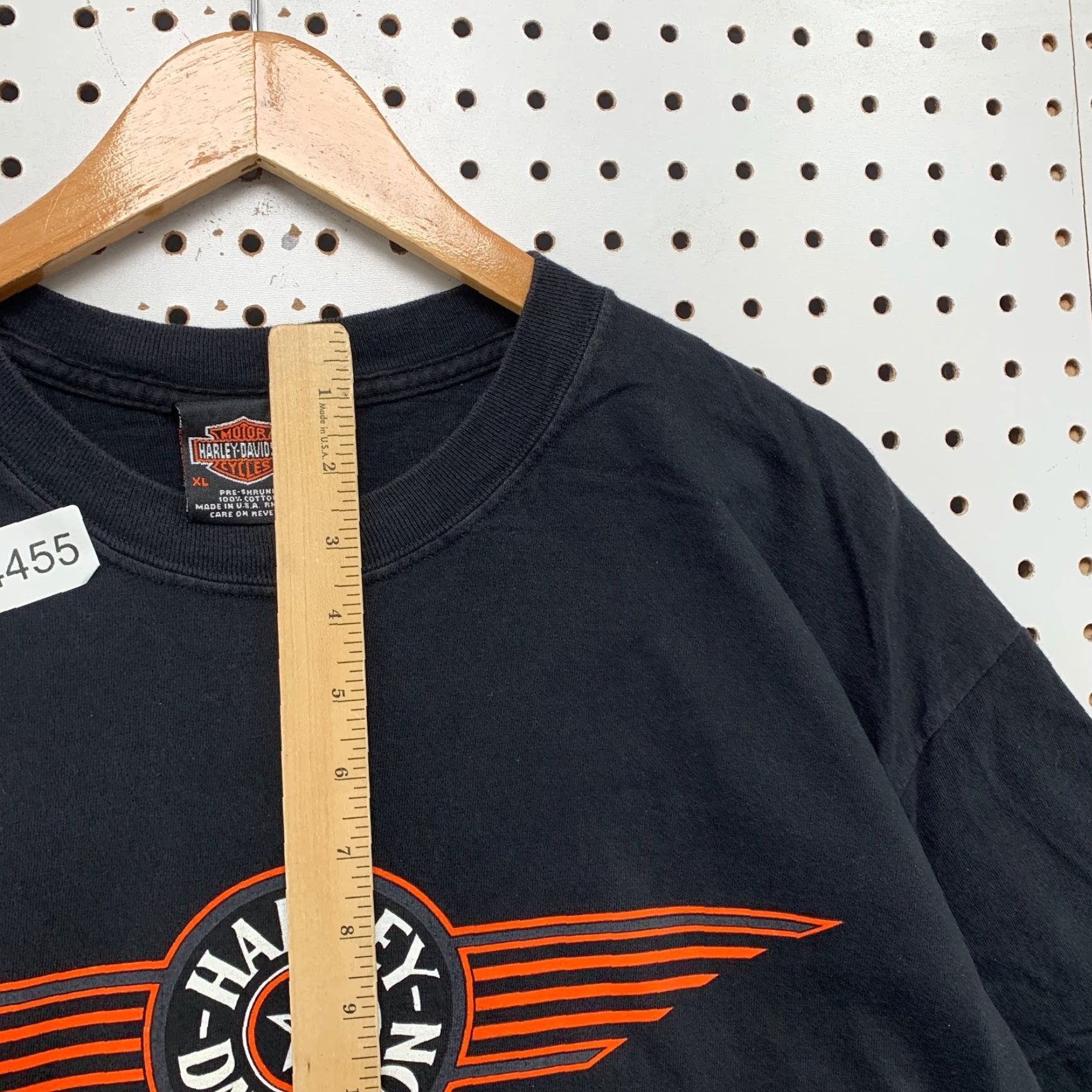 Harley Davidson Harley-Davidson Vintage Alamo Texas USA Motorcycle Logo T Shirt Mens XL Black Made USA 90s Size US XL / EU 56 / 4 - 7 Thumbnail
