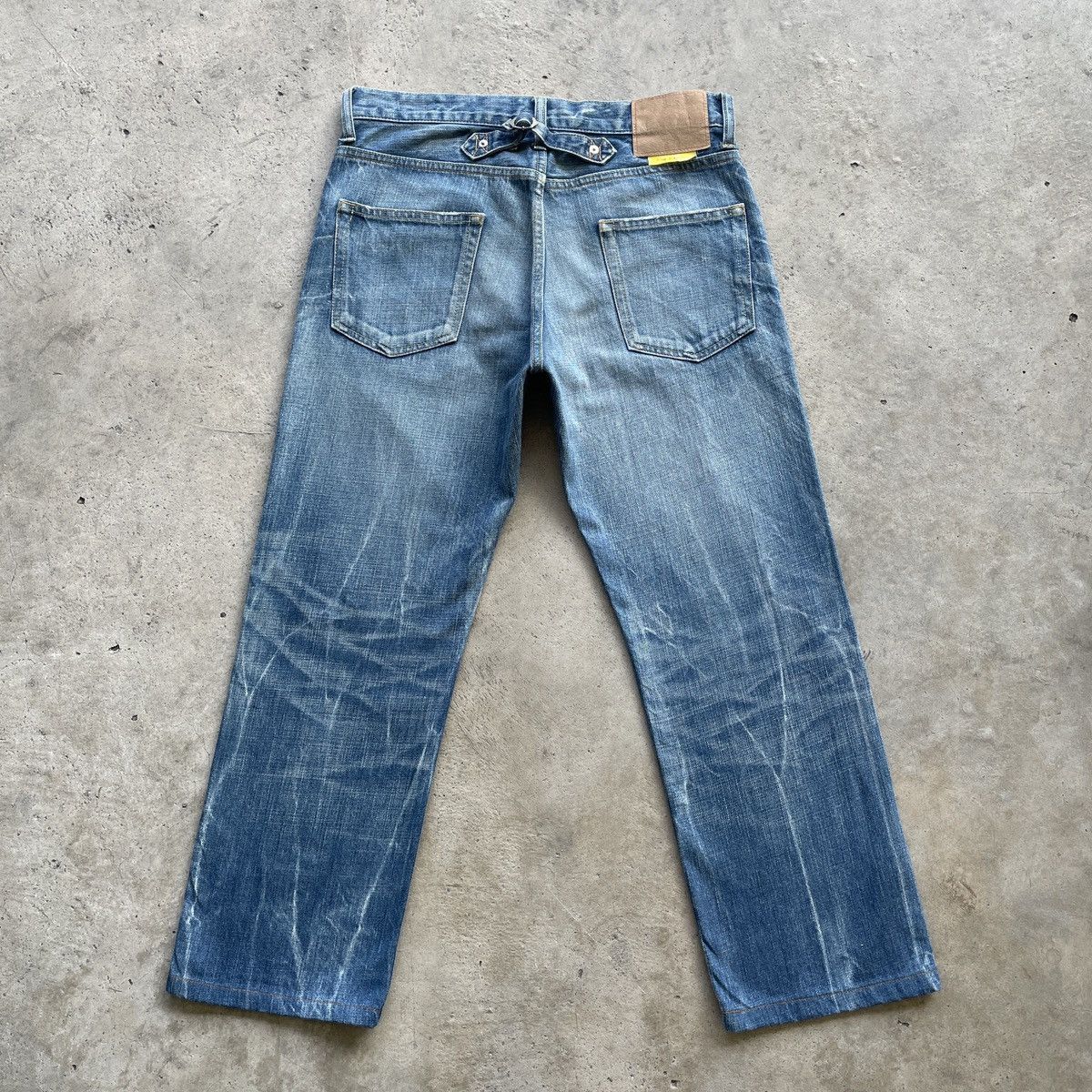 Japanese Brand Vintage Sophnet. Japan Faded Storm Distressed Jeans Pants Size US 31 - 2 Thumbnail