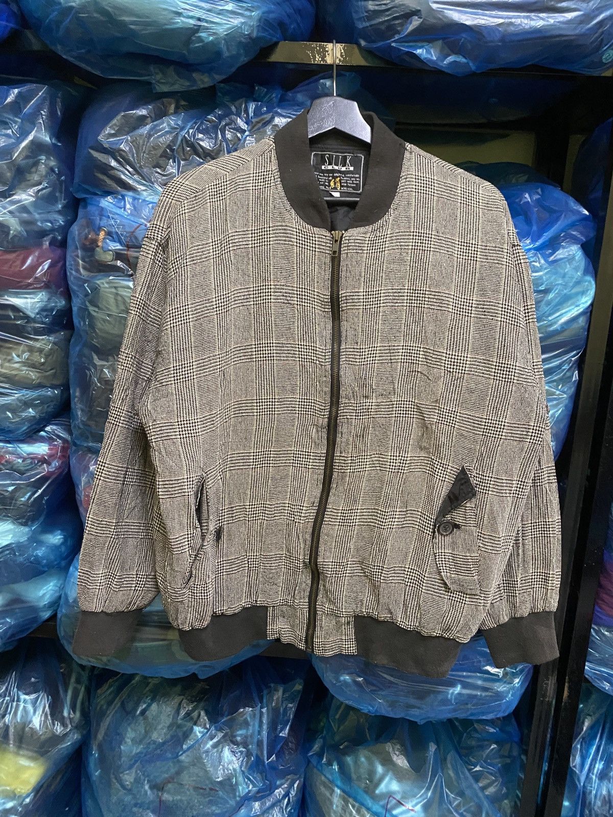 Vintage VINTAGE 80S SILK CLUB PLAID JACKET MADE IN JAPAN Size US L / EU 52-54 / 3 - 1 Thumbnail