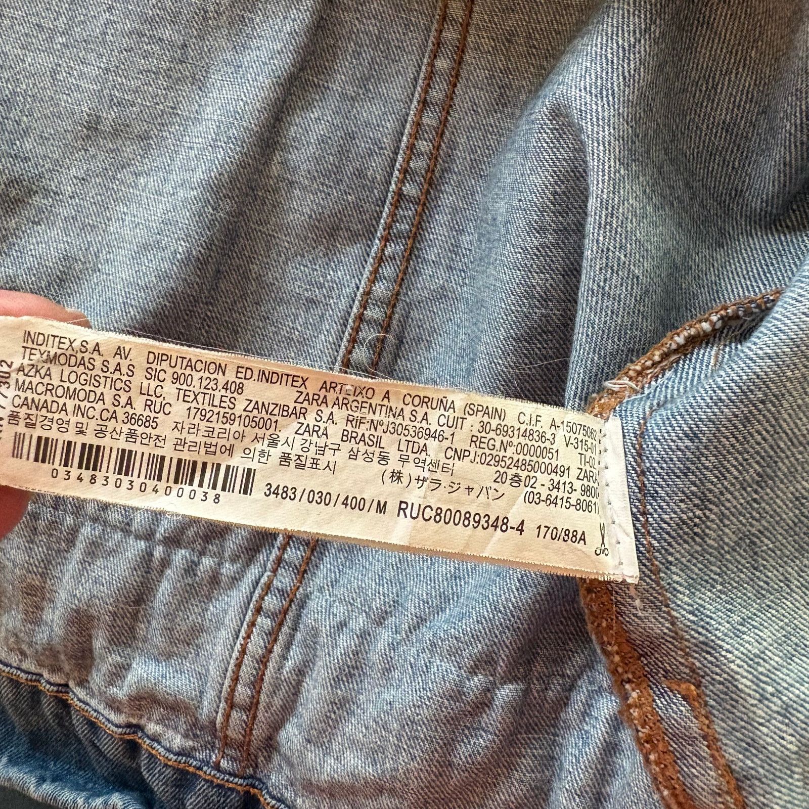 Zara Zara TRF Trafaluc Embroidered Oversized Denim Jacket M Size M / US 6-8 / IT 42-44 - 14 Thumbnail