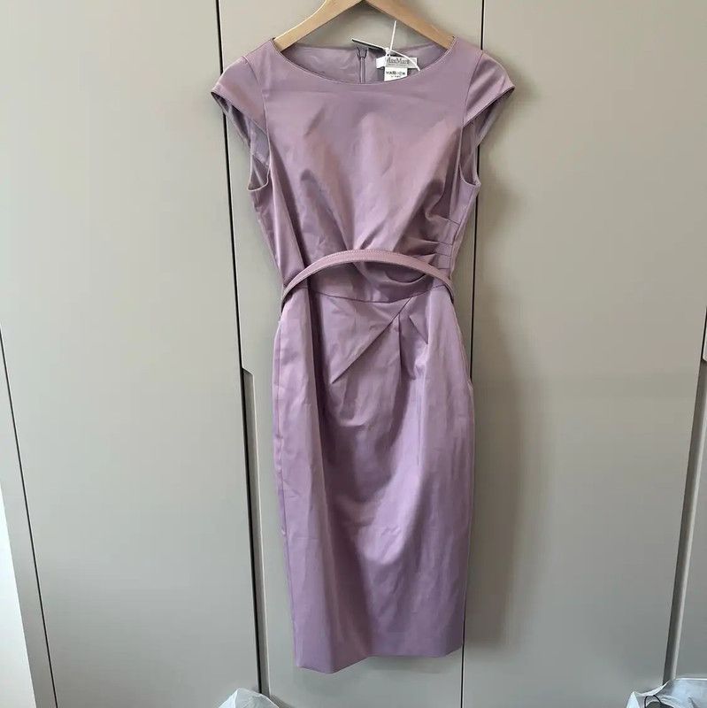 Max Mara MaxMara Purple Silk Dress for Women 0089 Size ONE SIZE - 1 Thumbnail