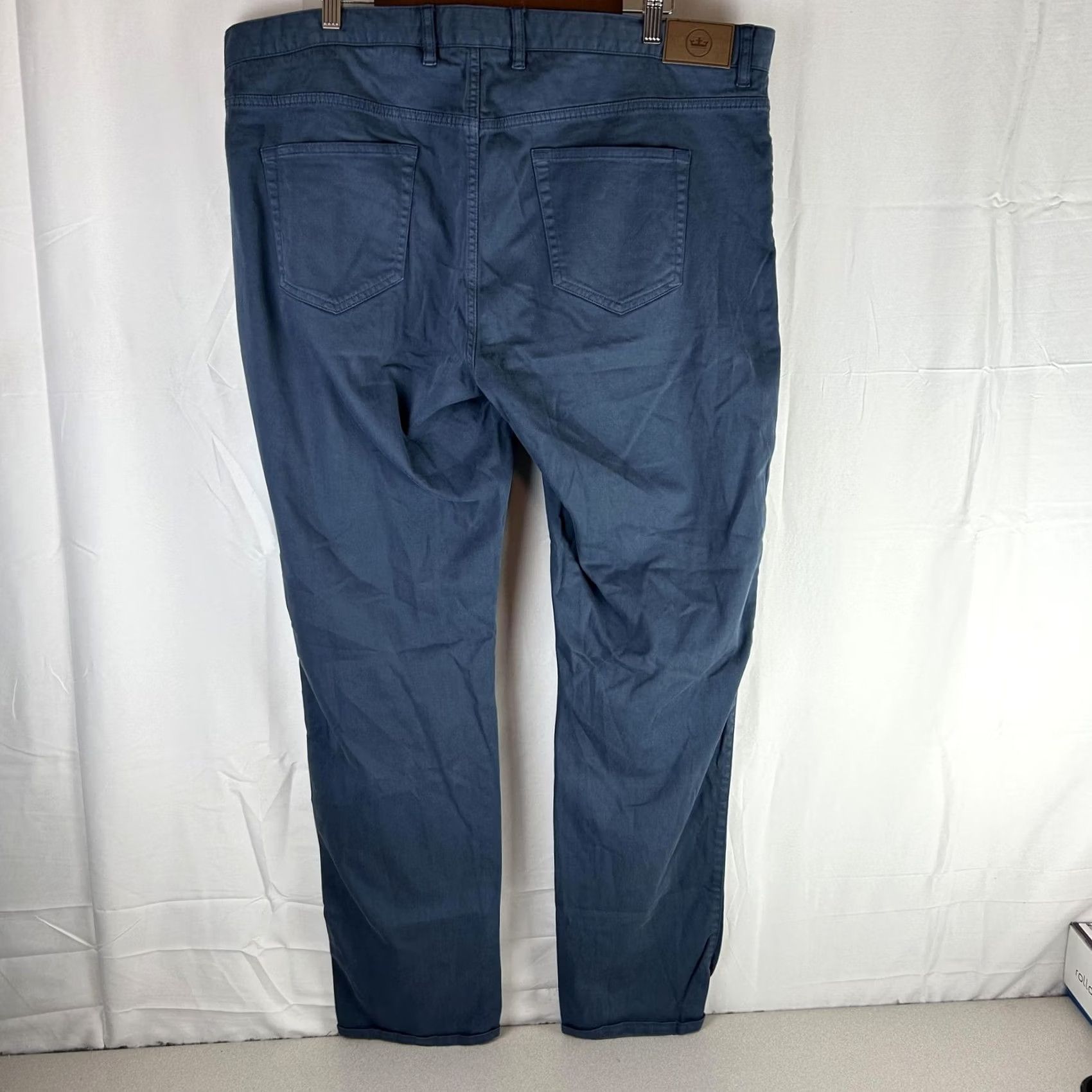 Peter Millar Peter Millar Pants Mens 42x33 Blue Stretch Chino 5 Pocket Straight Twill Casual Size US 42 / EU 58 - 7 Thumbnail