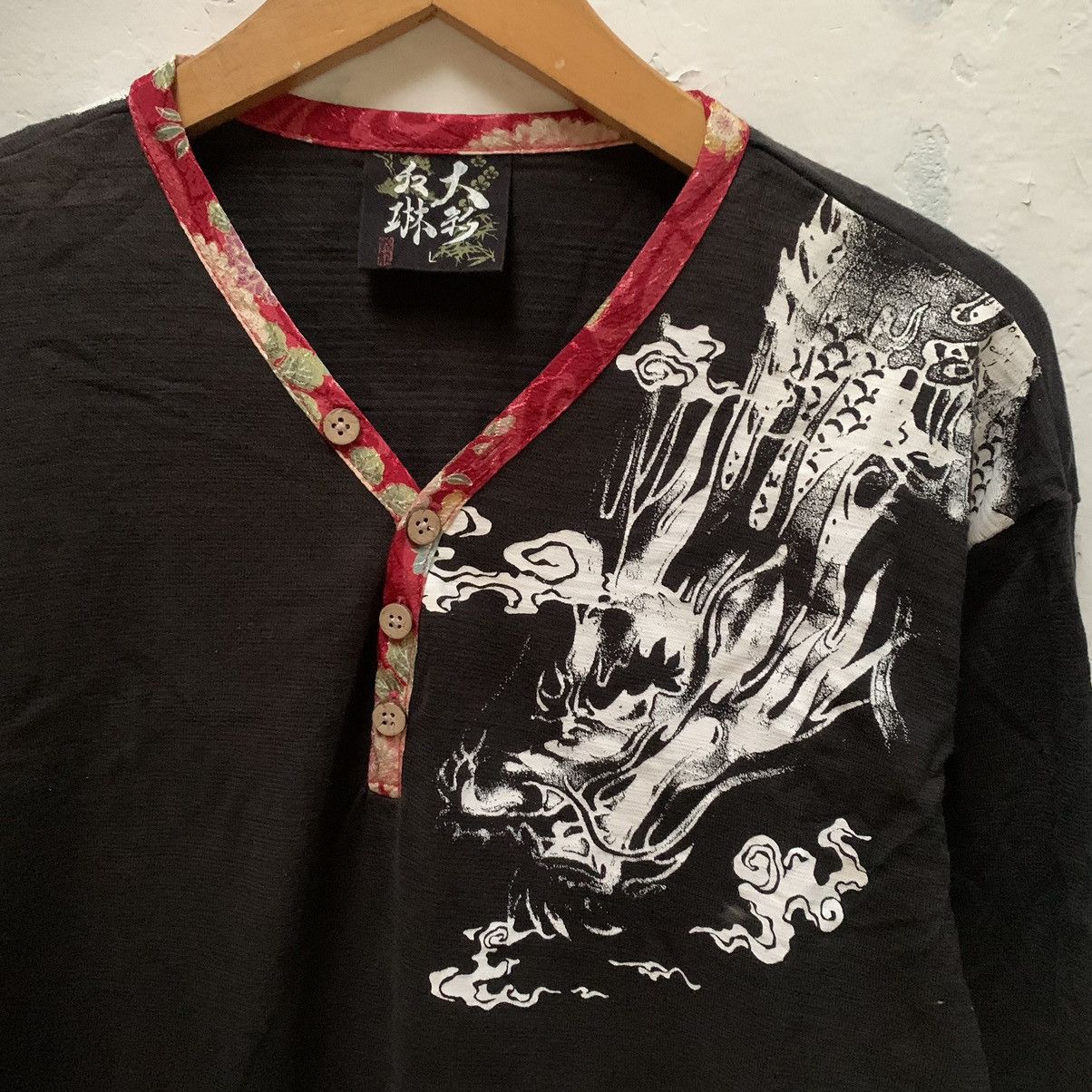 Japanese Brand 🐉JAPANESE TRADITIONAL DRAGON LONG SLEEVE SUKAJAN STYLE🐉 Size US L / EU 52-54 / 3 - 15 Thumbnail