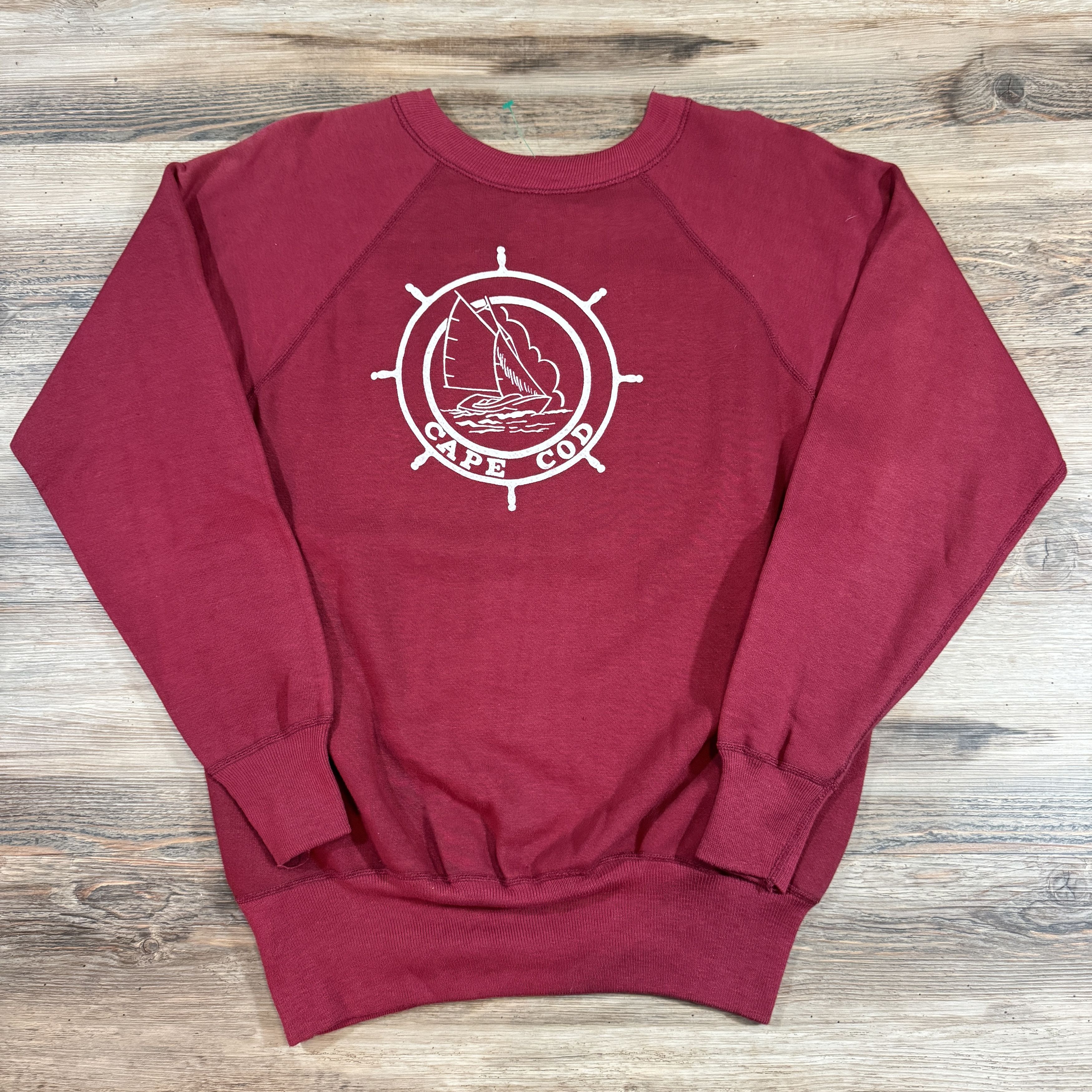 Vintage Rare 60s vintage CAPE COD Raglan Crewneck Sweatshirt Size US S / EU 44-46 / 1 - 1 Thumbnail