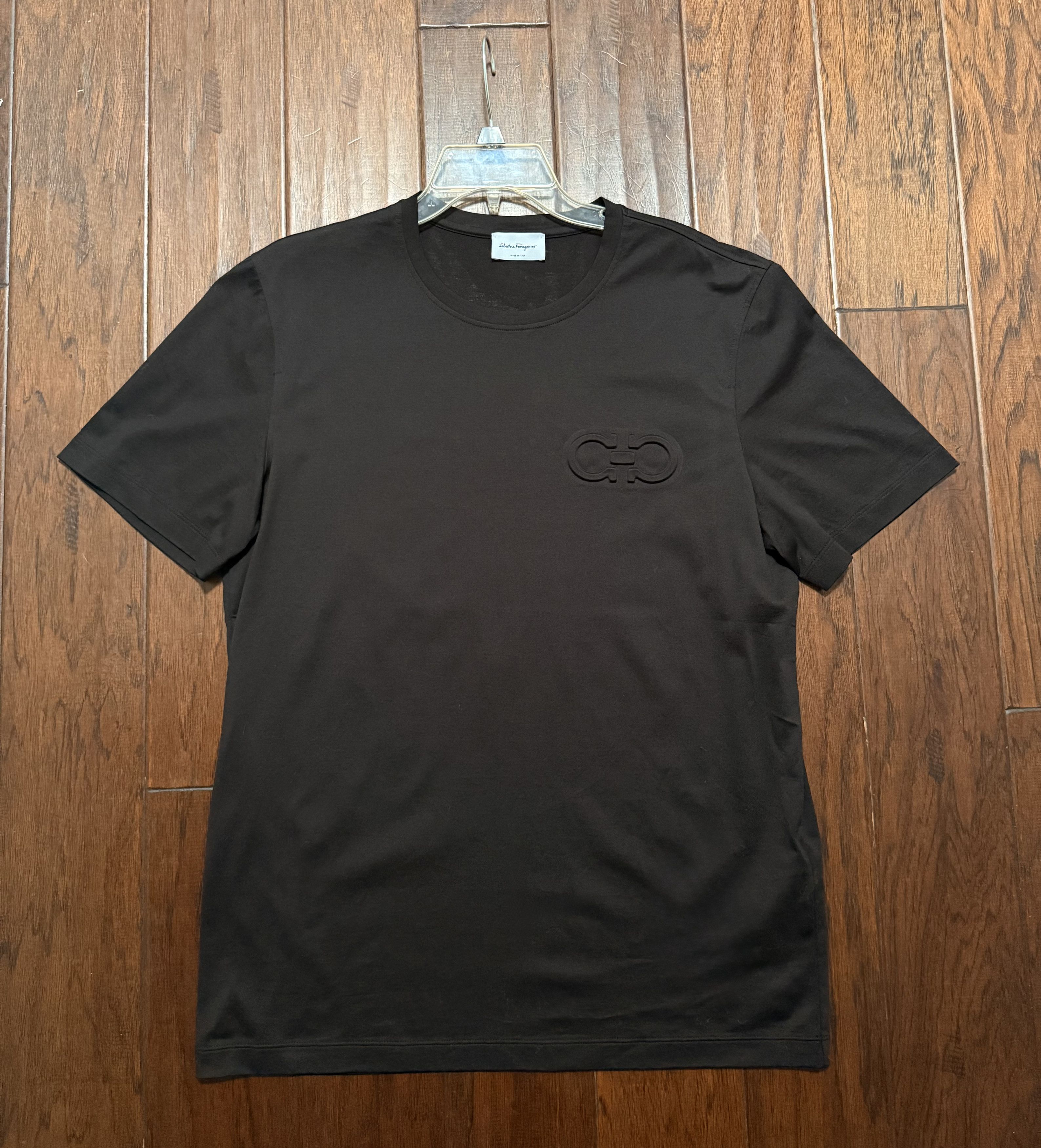 Salvatore Ferragamo Black Short Sleeve Salvatore Ferragamo Tee Size US L / EU 52-54 / 3 - 1 Thumbnail