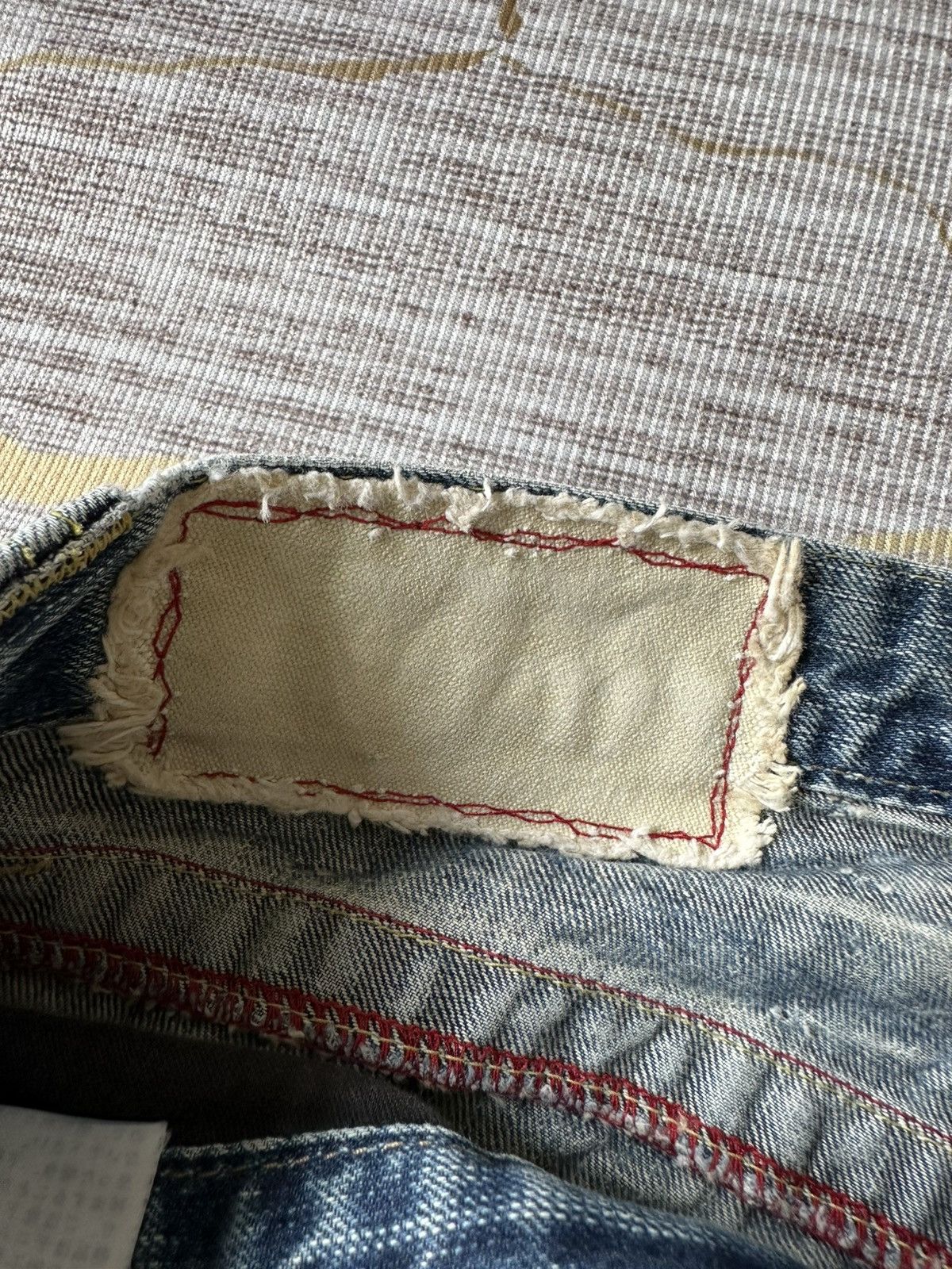 Japanese Brand FLARE Blue Way Japan Claw Marks Distressed Design Denim Size US 30 / EU 46 - 13 Thumbnail