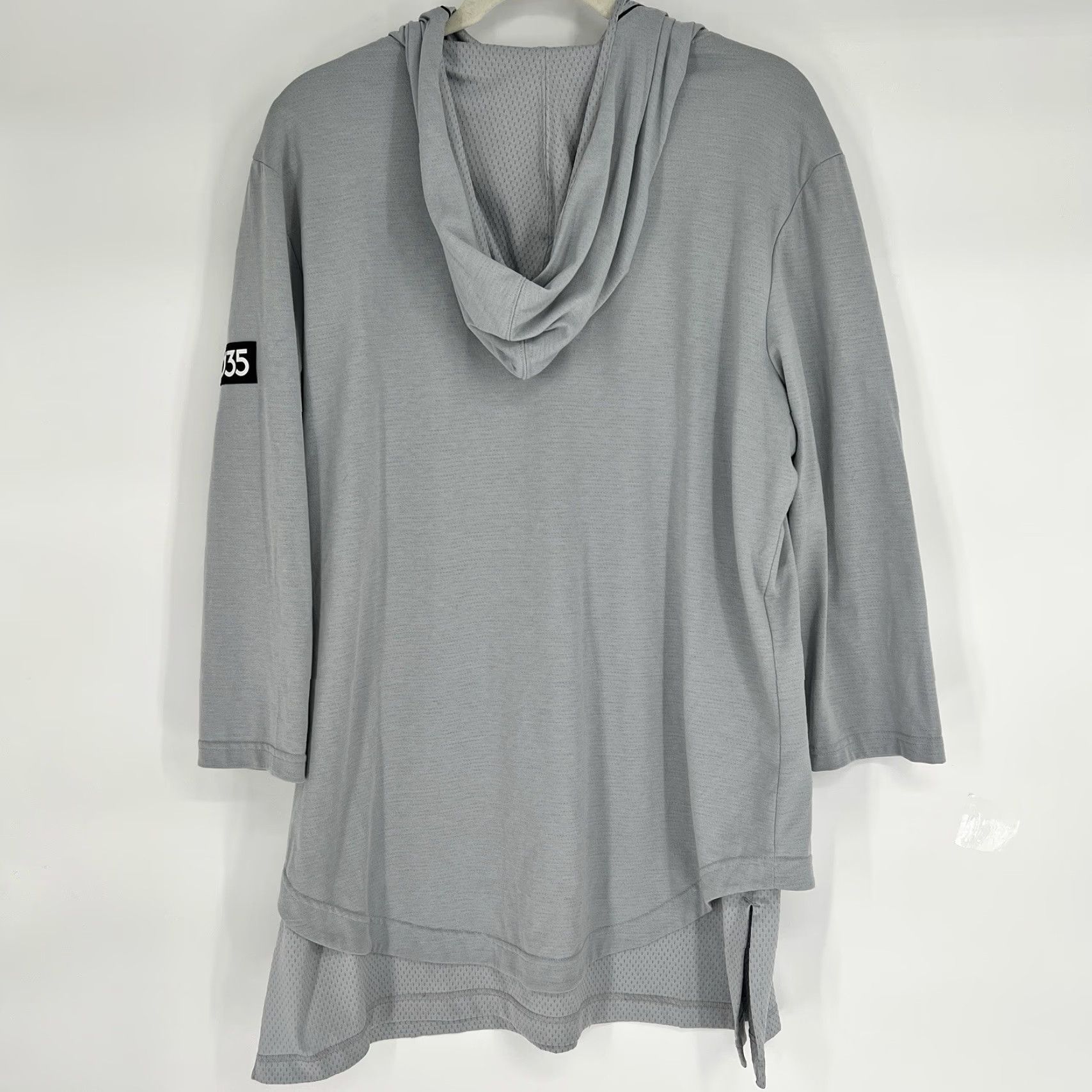 Nike Nike KD Kevin Durant 35 3/4 Sleeve Hoodie Men Large Gray Basketball Pullover Sleeve 3/4 Breathing Adjustable Modern Sports Nike Mens Hoodie Size US L / EU 52-54 / 3 - 7 Thumbnail