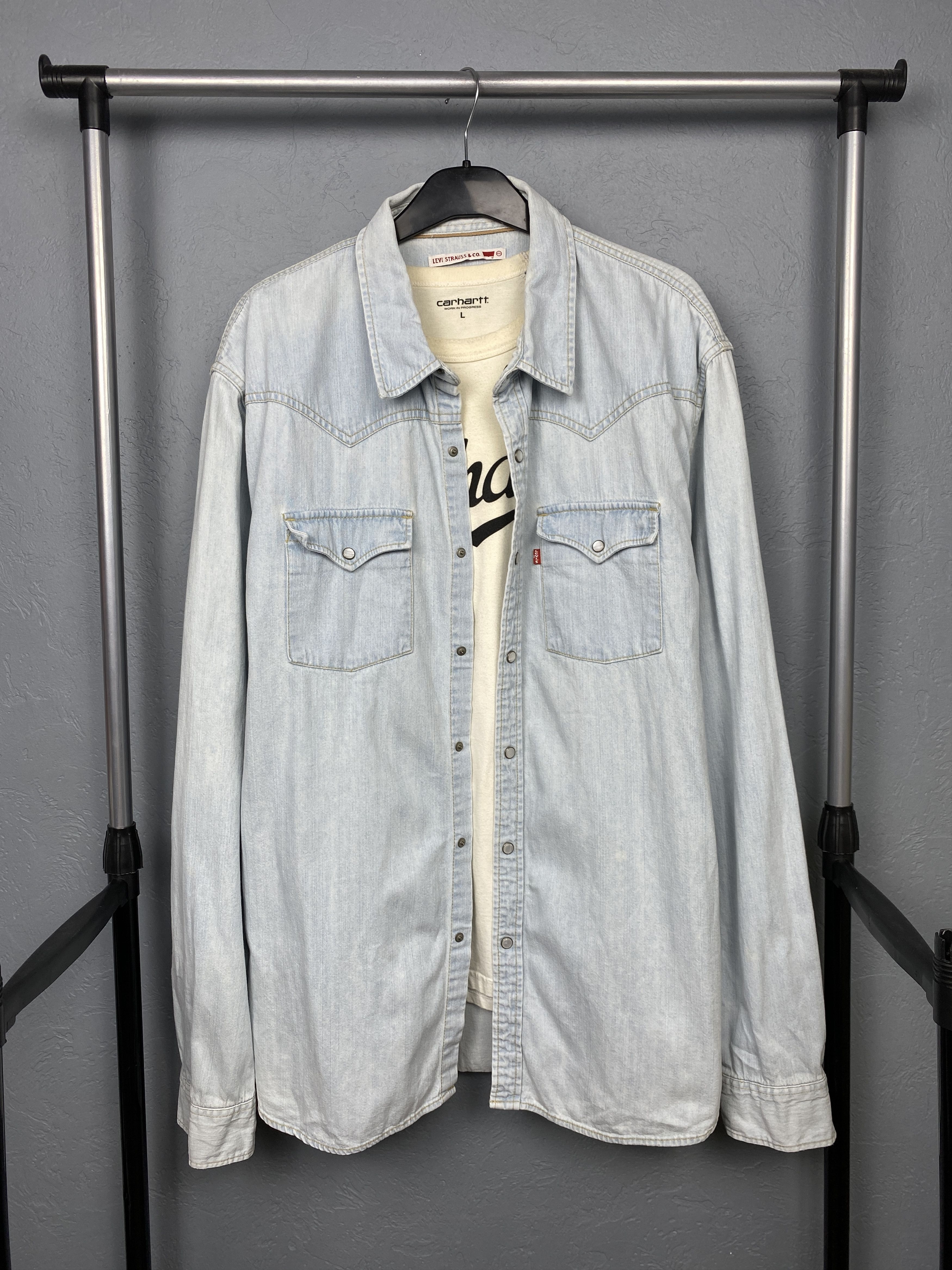 Levi's Levi's Vintage Mens Denim Shirt Jeans Size US XXL / EU 58 / 5 - 1 Thumbnail