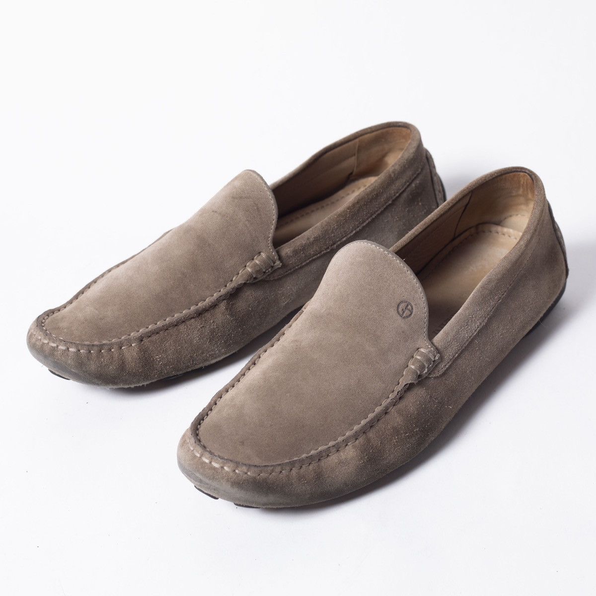 image of Giorgio Armani Armani Brown Suede Loafer, Men's (Size 11)
