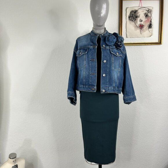 Stella McCartney Stella McCartney Two Tone Peplum Midi Dress Size XS / US 0-2 / IT 36-38 - 11 Thumbnail