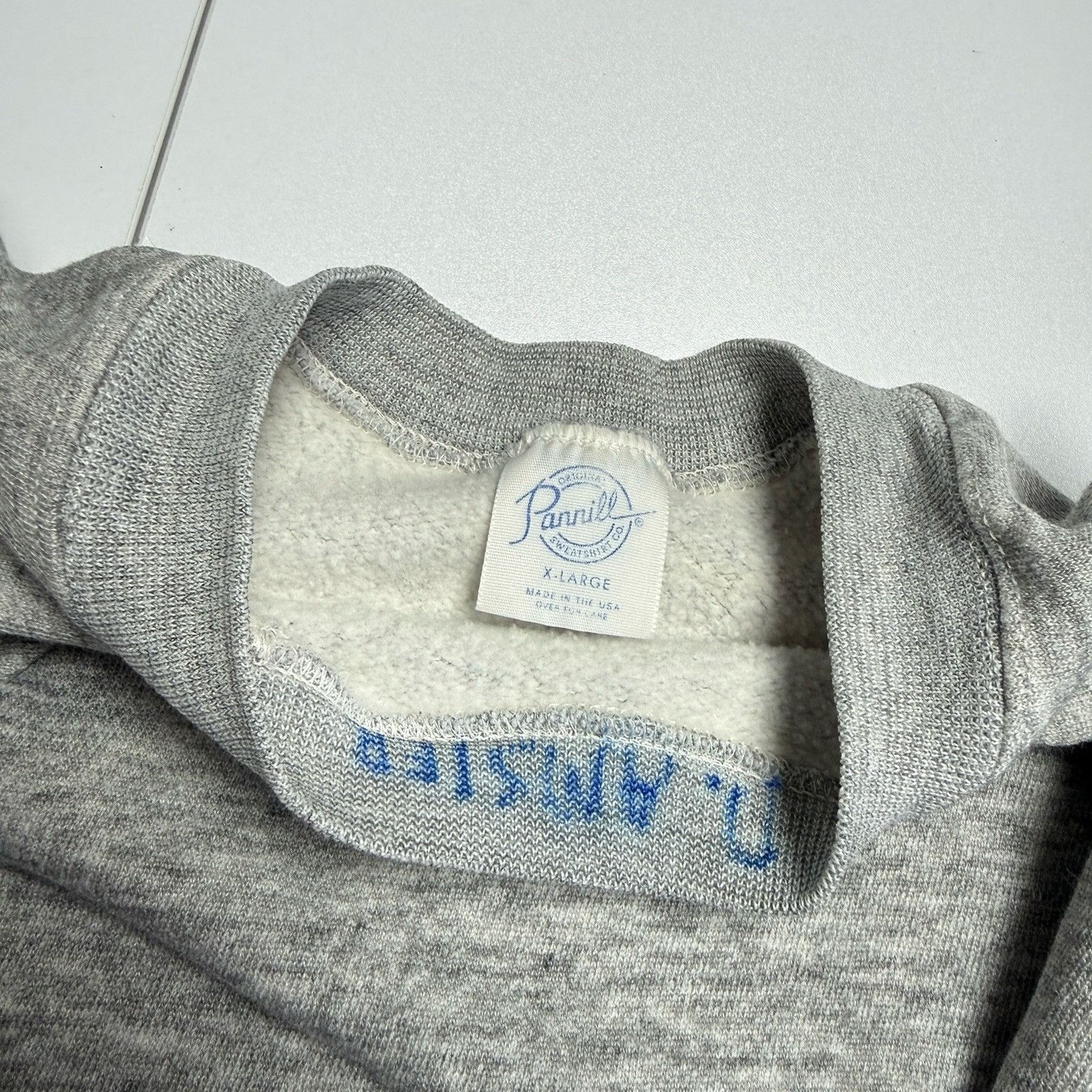Vintage Vintage 80s Pannill Raglan Sweatshirt XL Gray Size US XL / EU 56 / 4 - 4 Thumbnail