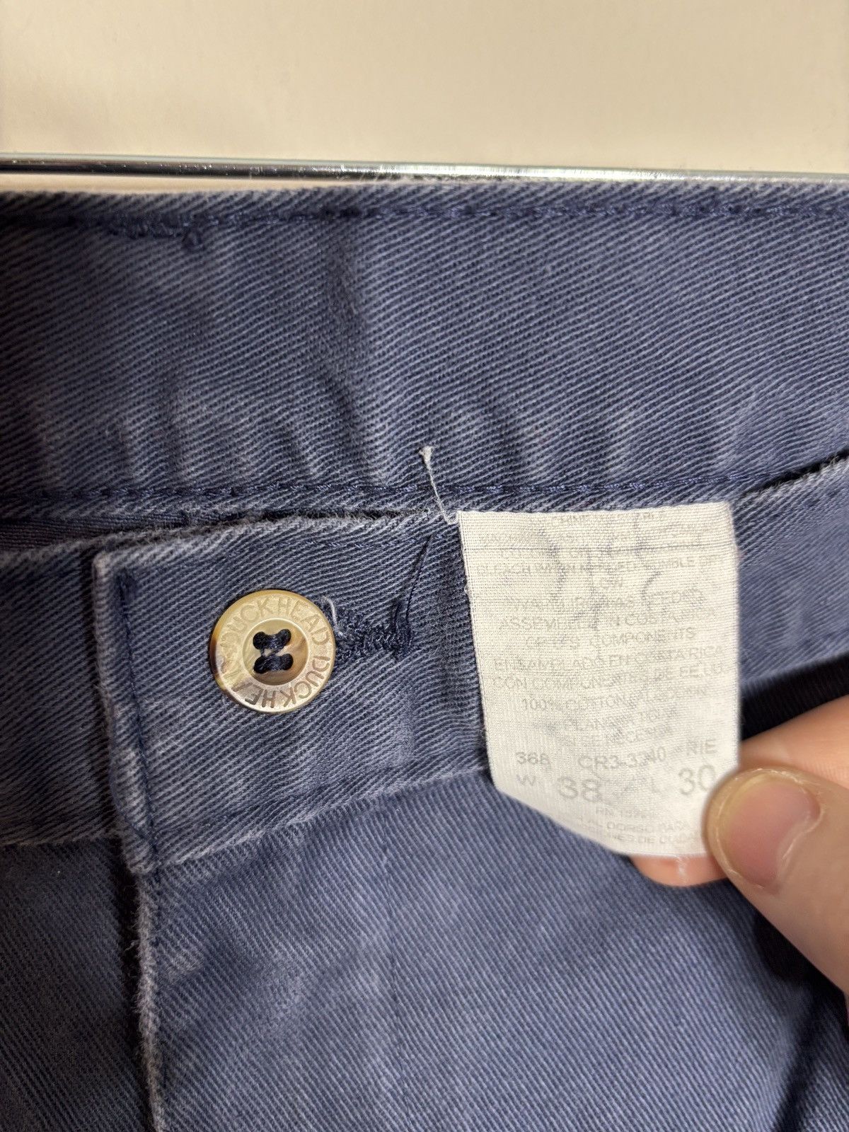 Duck Head Vintage Duck Head Navy Chino Pants 36x30 Size US 36 / EU 52 - 2 Thumbnail