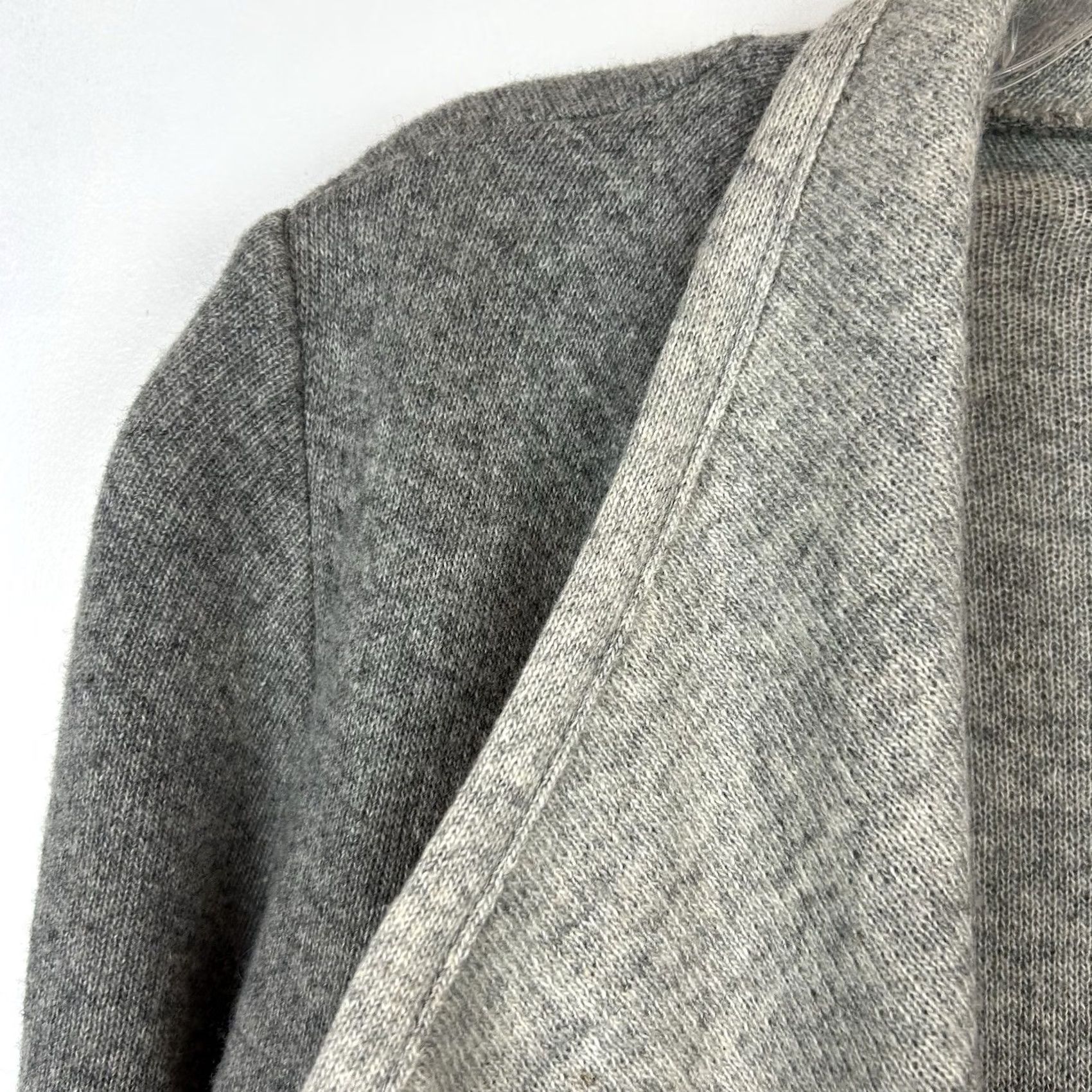 Vintage Benedetta B. Cardigan Sweater Women Small Gray Open Wool Cashmere Knit Regular Long Sleeve Vintage No Mens Womens Girls Size S / US 4 / IT 40 - 4 Thumbnail