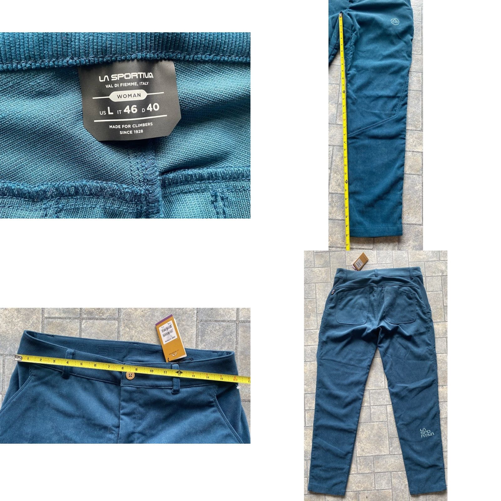 La Sportiva LA Sportiva Women’s Setter Pants Corduroy Storm Blue Large NWT New Size 36" / US 14 / IT 50 - 8 Thumbnail