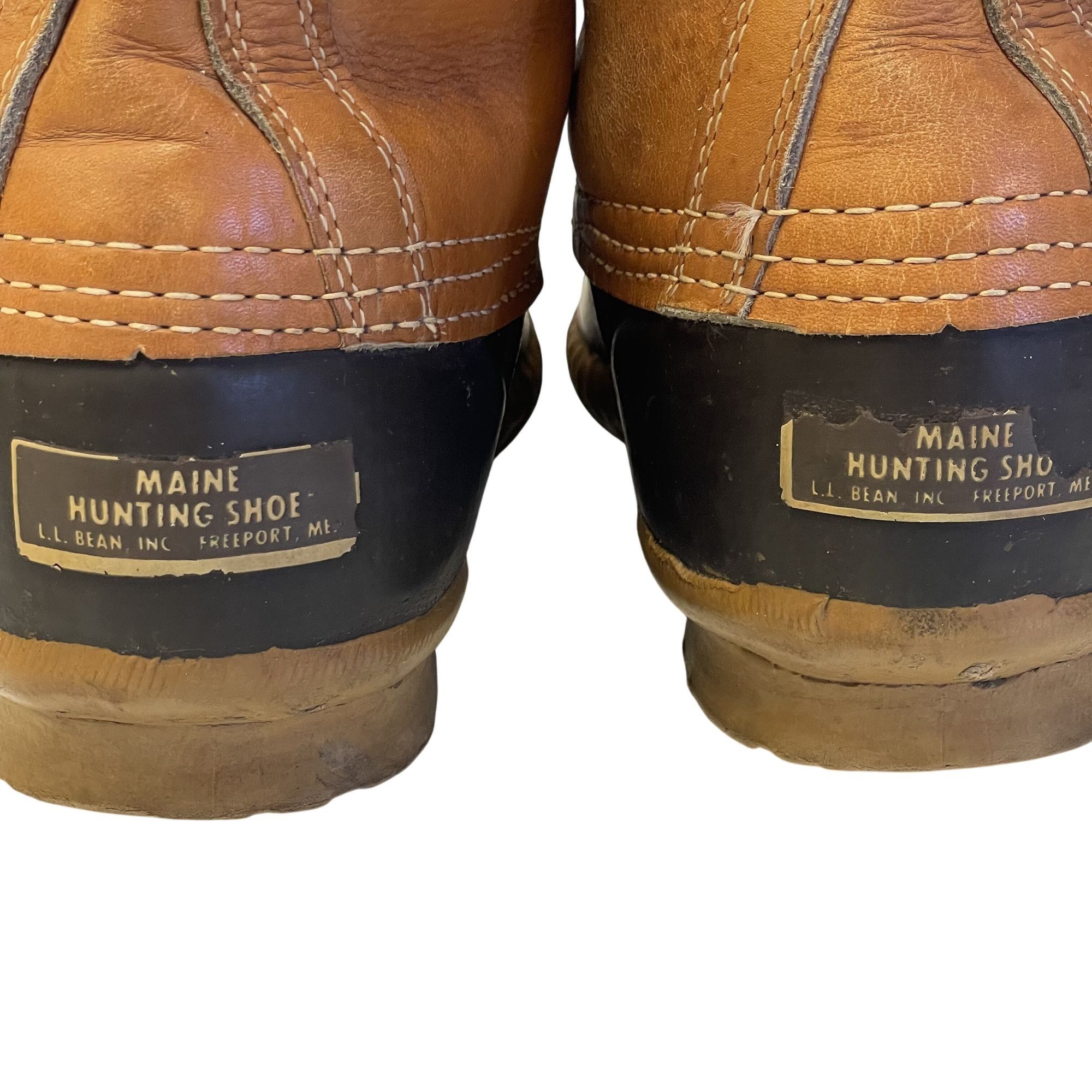 L.L. Bean Vtg LL BEAN Duck Boots Leather Maine Hunting Shoes 8 Size US 8 / EU 41 - 6 Thumbnail