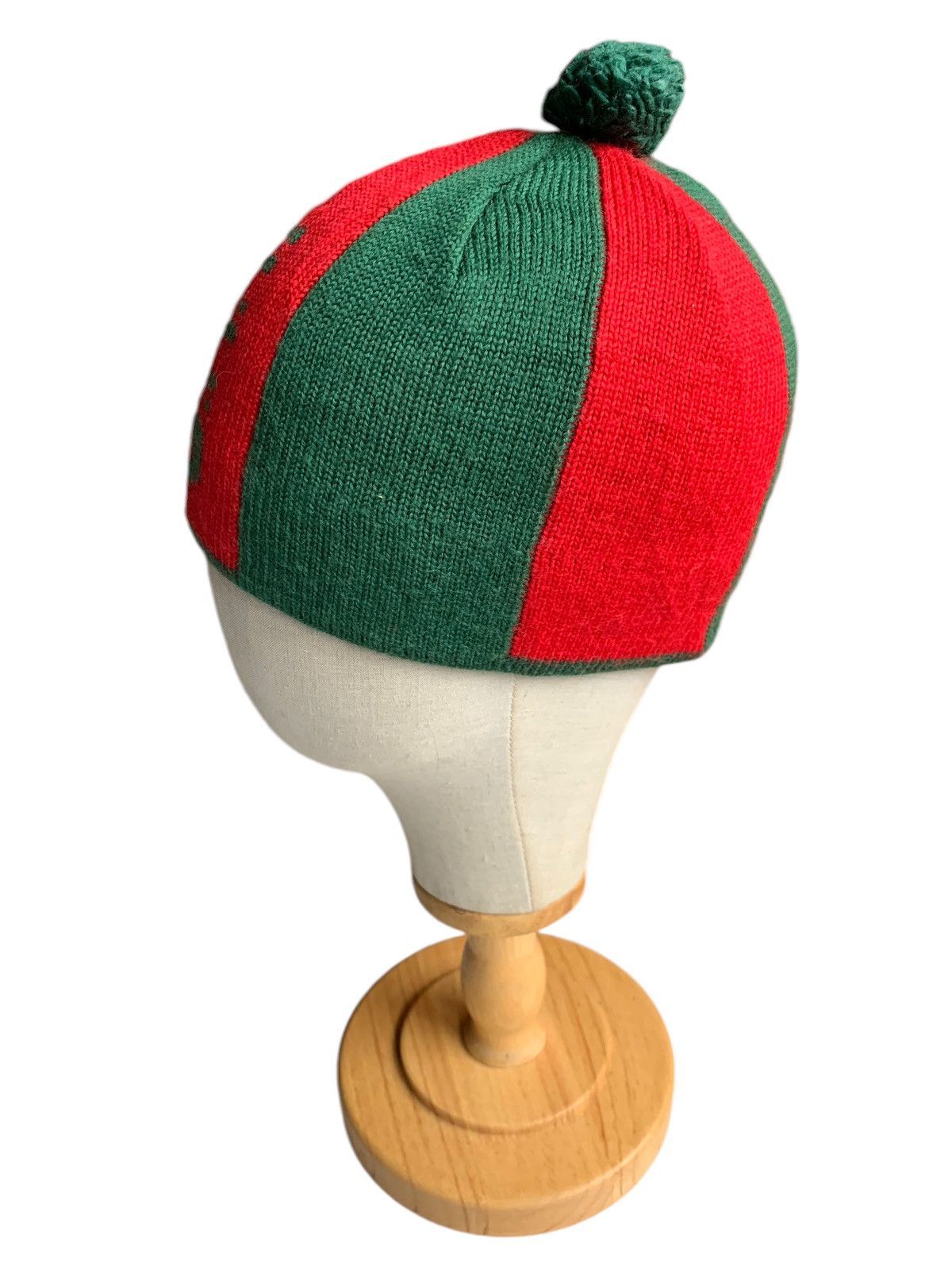 Japanese Brand × Kapital × Vintage F.C.O Red And Green Colour Winter Sessions Beanie Hats Size ONE SIZE - 4 Thumbnail