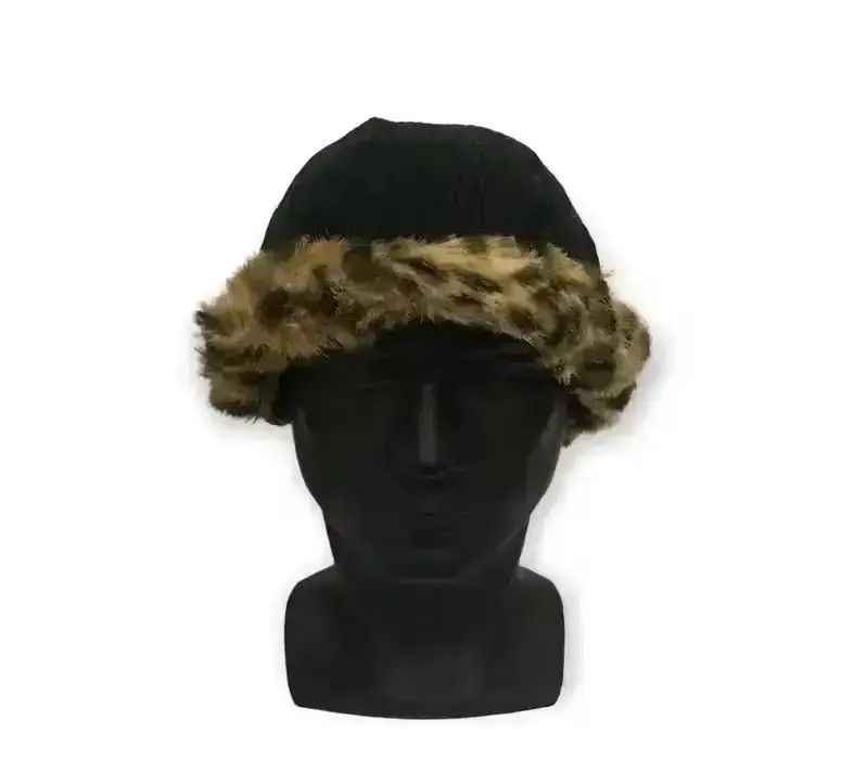 Japanese Brand Marylia Fur Fleece Plain Hat Size ONE SIZE - 2 Thumbnail