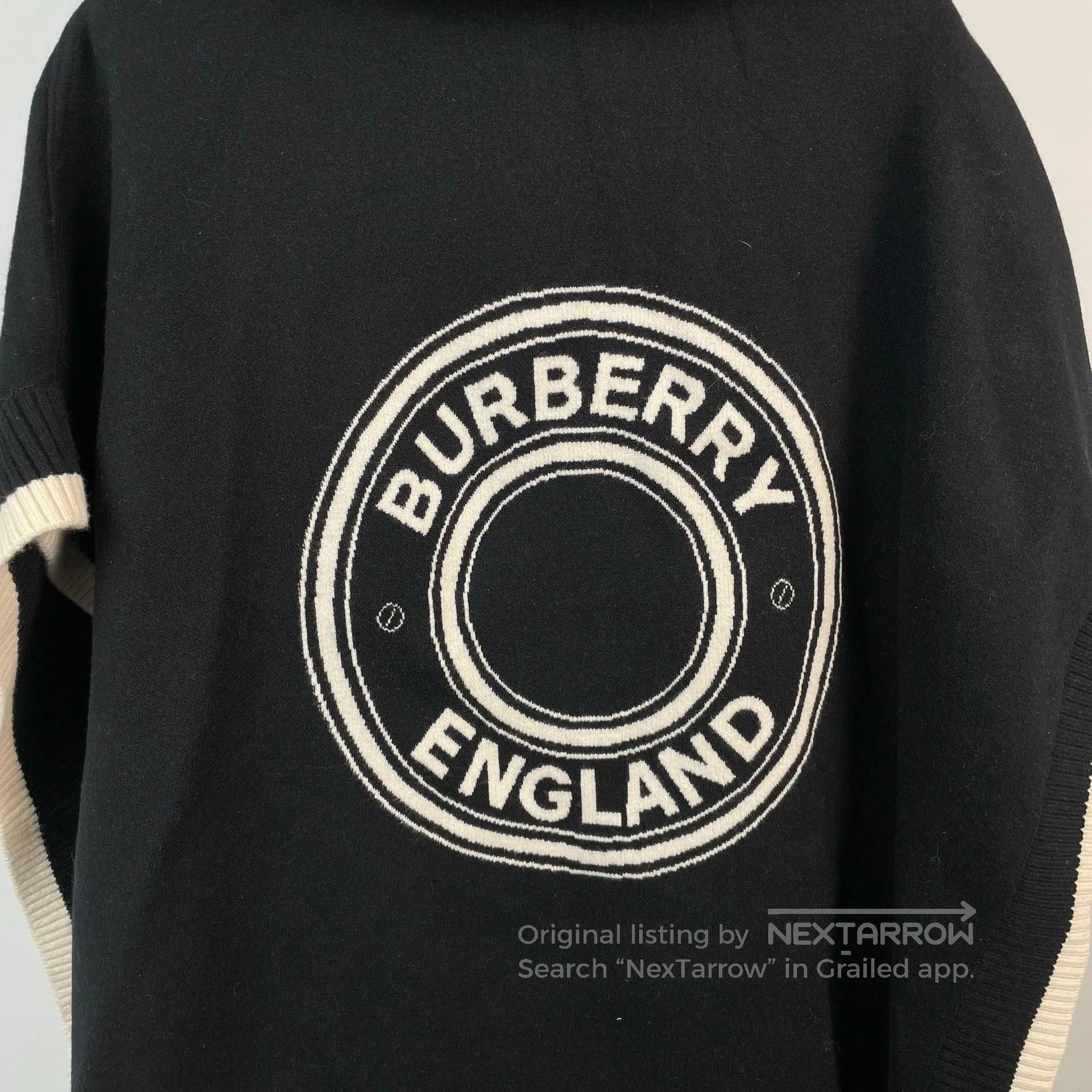 Burberry Burberry Black Hooded Cloak with Back Logo. Size M / US 6-8 / IT 42-44 - 4 Thumbnail