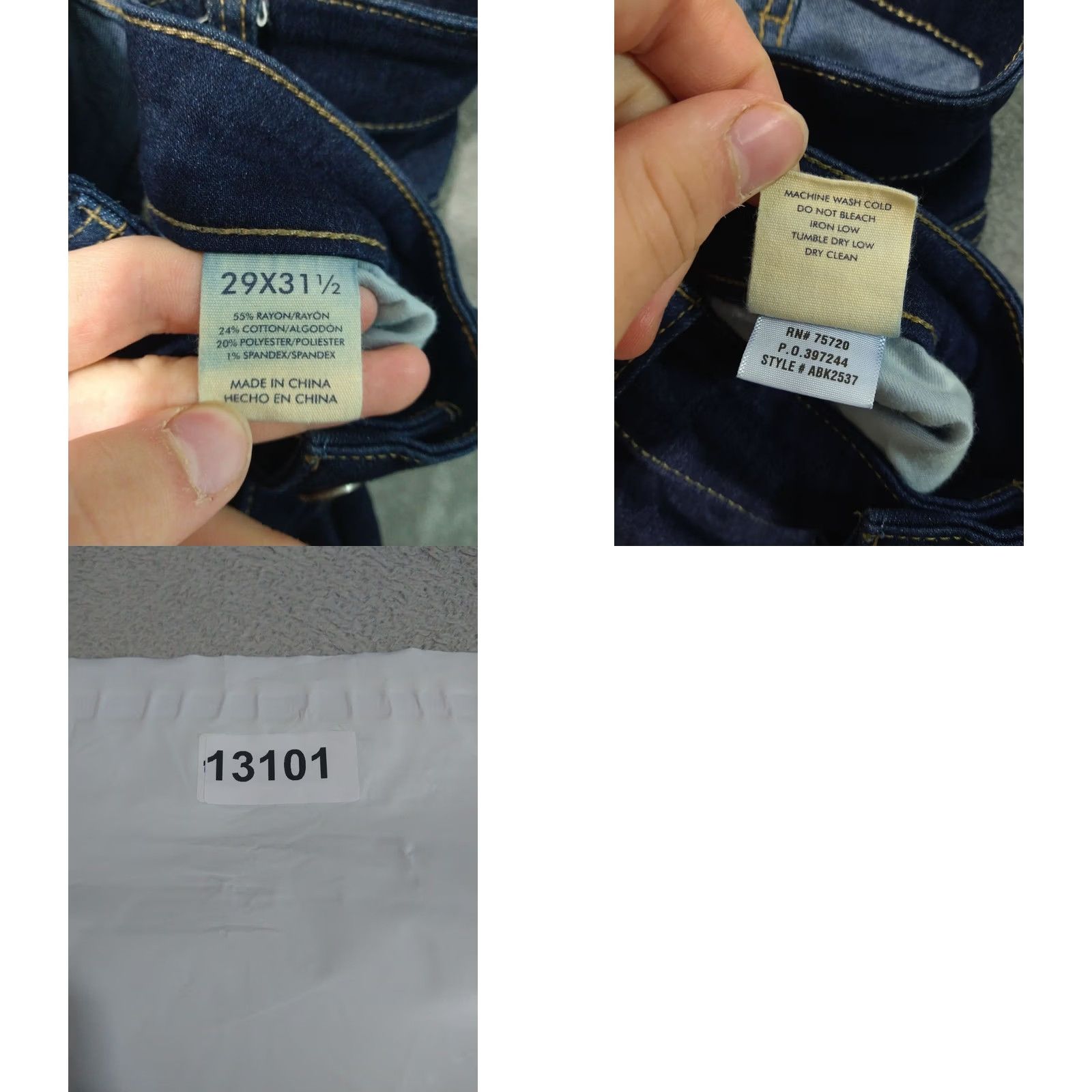 Vintage Buckle BKE Jeans Womens 29x31.5 Blue Denim Payton Universal Fit Mid Rise Skinny Size 29" - 8 Thumbnail