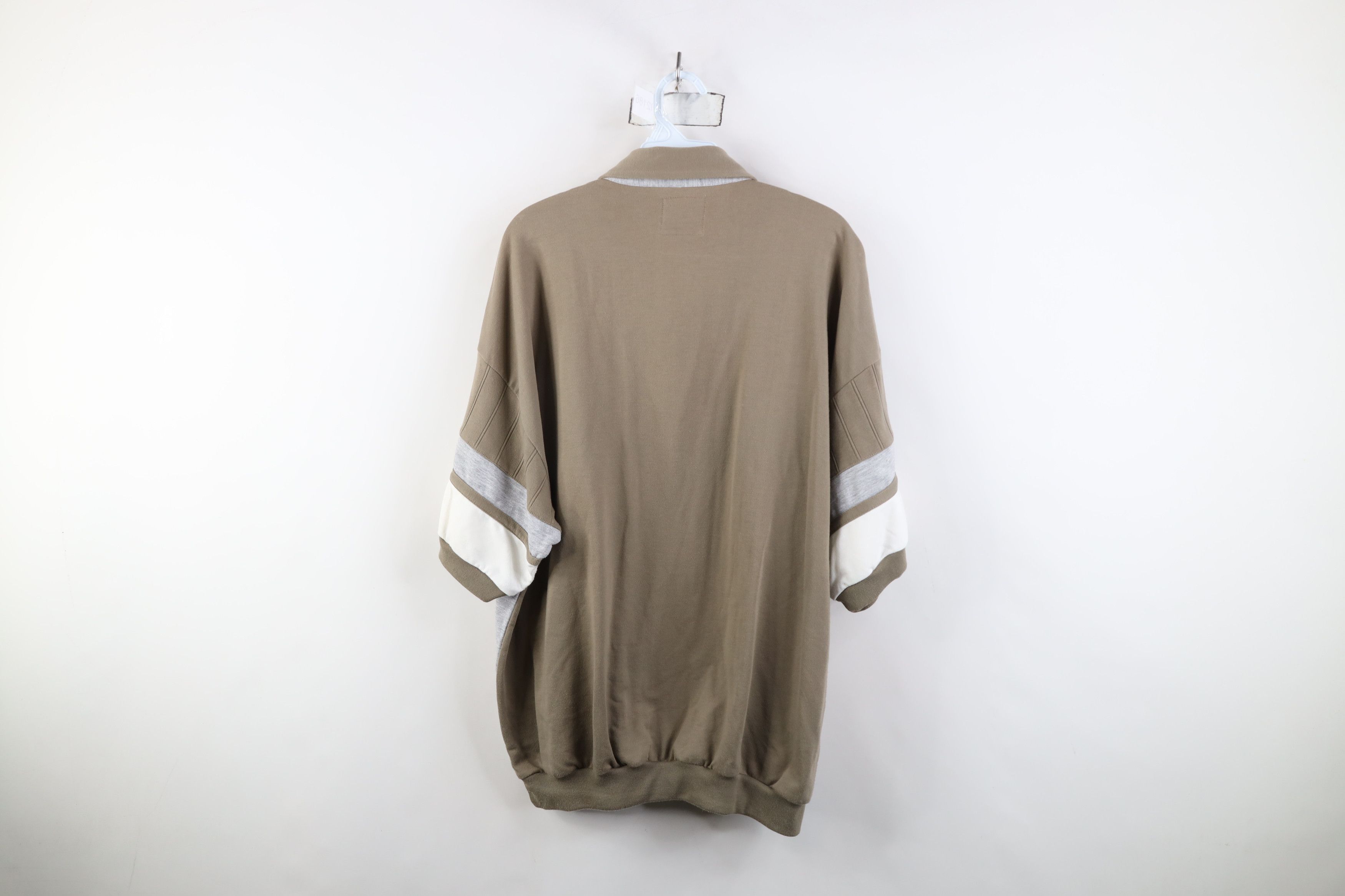 Vintage Vintage 90s Streetwear Block Collared Pullover Polo Shirt Size US XL / EU 56 / 4 - 9 Thumbnail