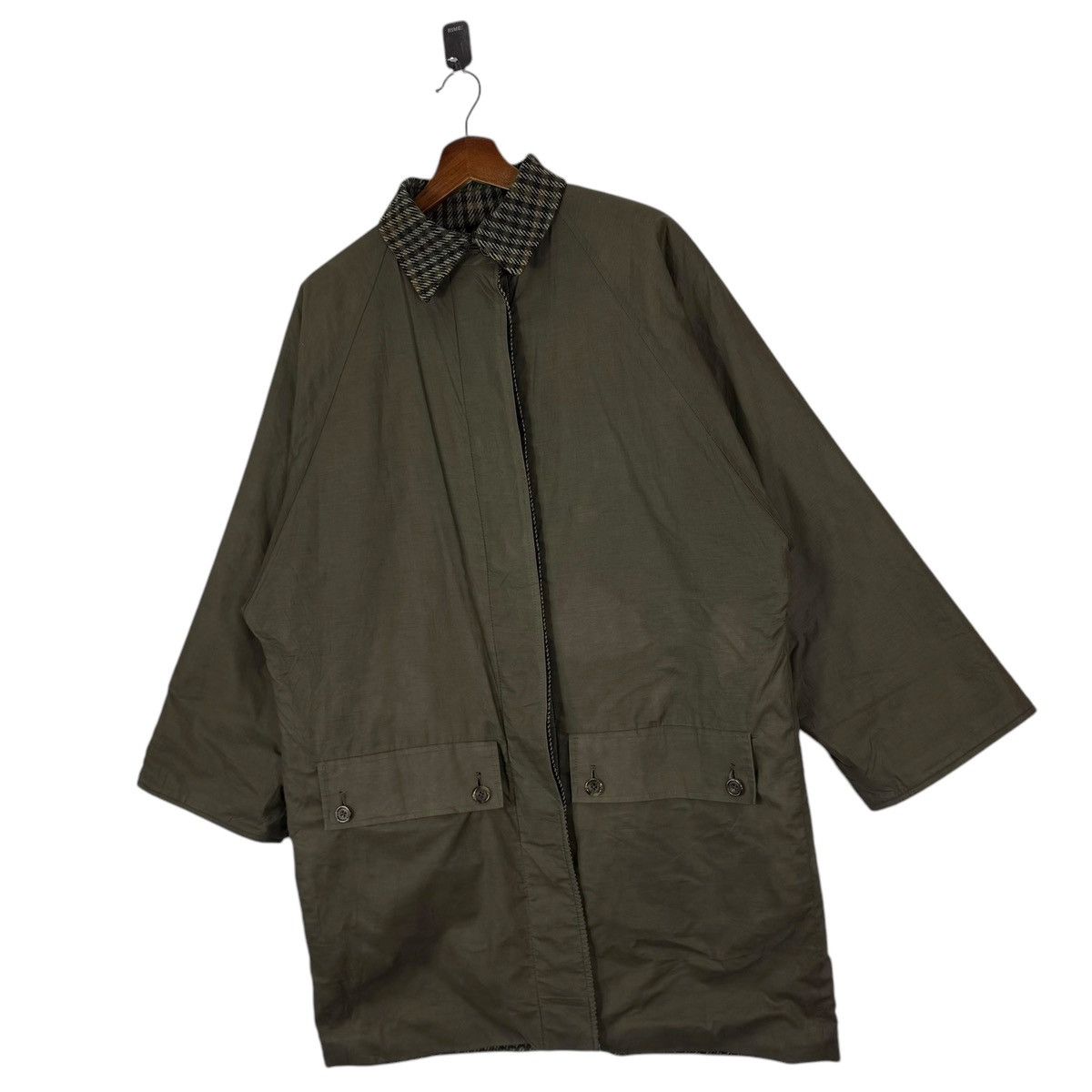 Aquascutum VINTAGE AQUASCUTUM REVERSIBLE MONOGRAM CHECKED OVERCOAT Size US M / EU 48-50 / 2 - 5 Thumbnail