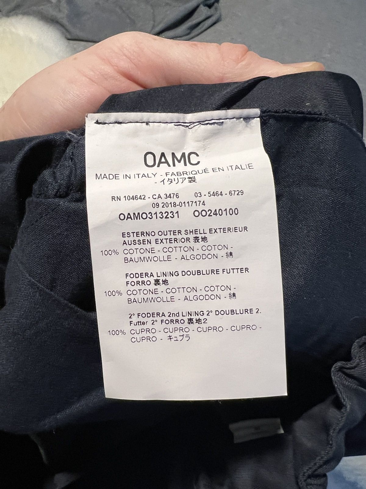 OAMC OAMC NAVY BELTED CROP TROUSERS/PANTS Size US 32 / EU 48 - 8 Thumbnail