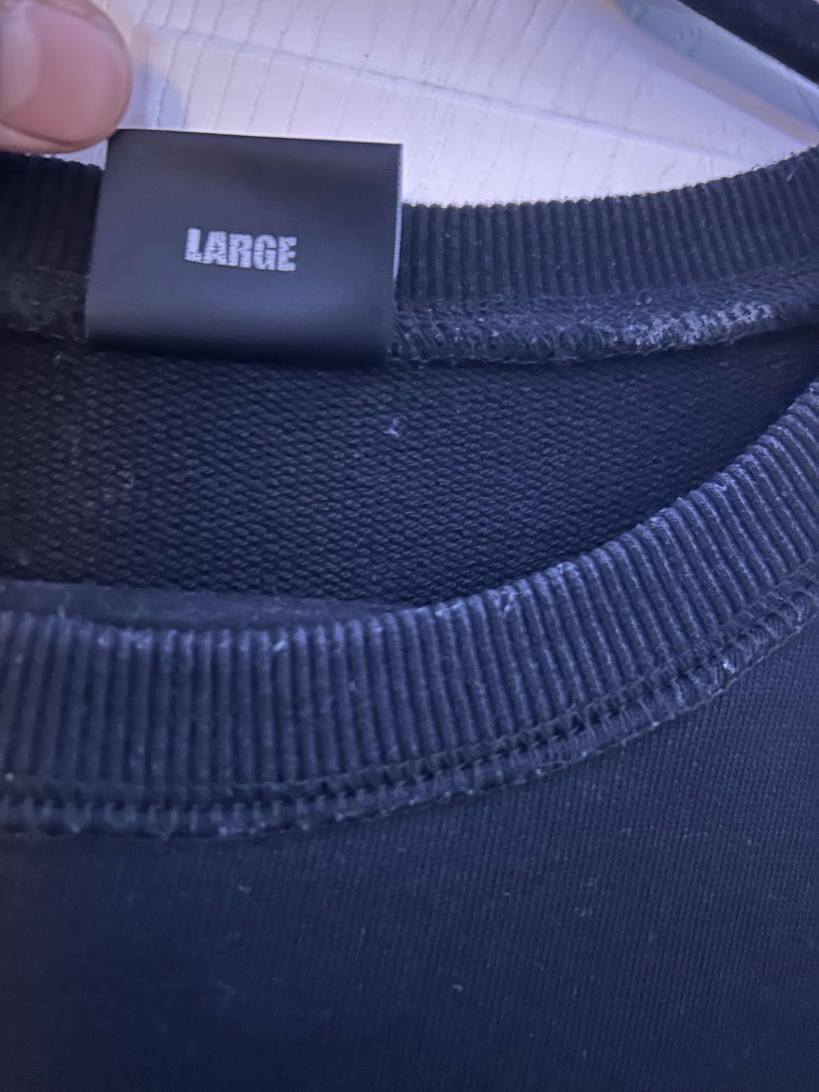 Revenge Embroidered Revenge “LOGO” Crewneck Black/Red (Size Large) Size US L / EU 52-54 / 3 - 6 Thumbnail