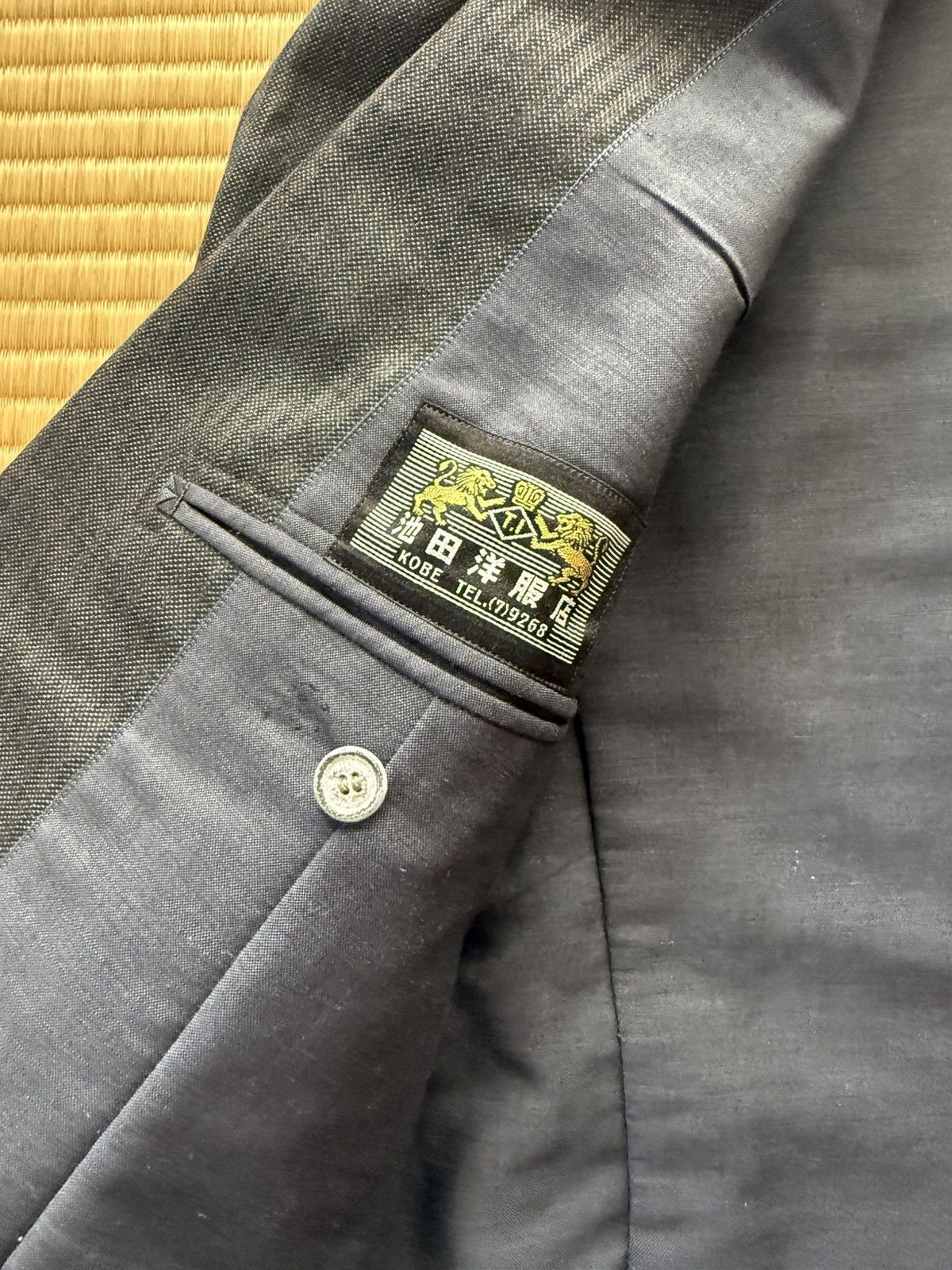 Other Autumn&Winter Vintage Wool Blue-Grey Shadow Stripe Suit Size 42R - 13 Thumbnail