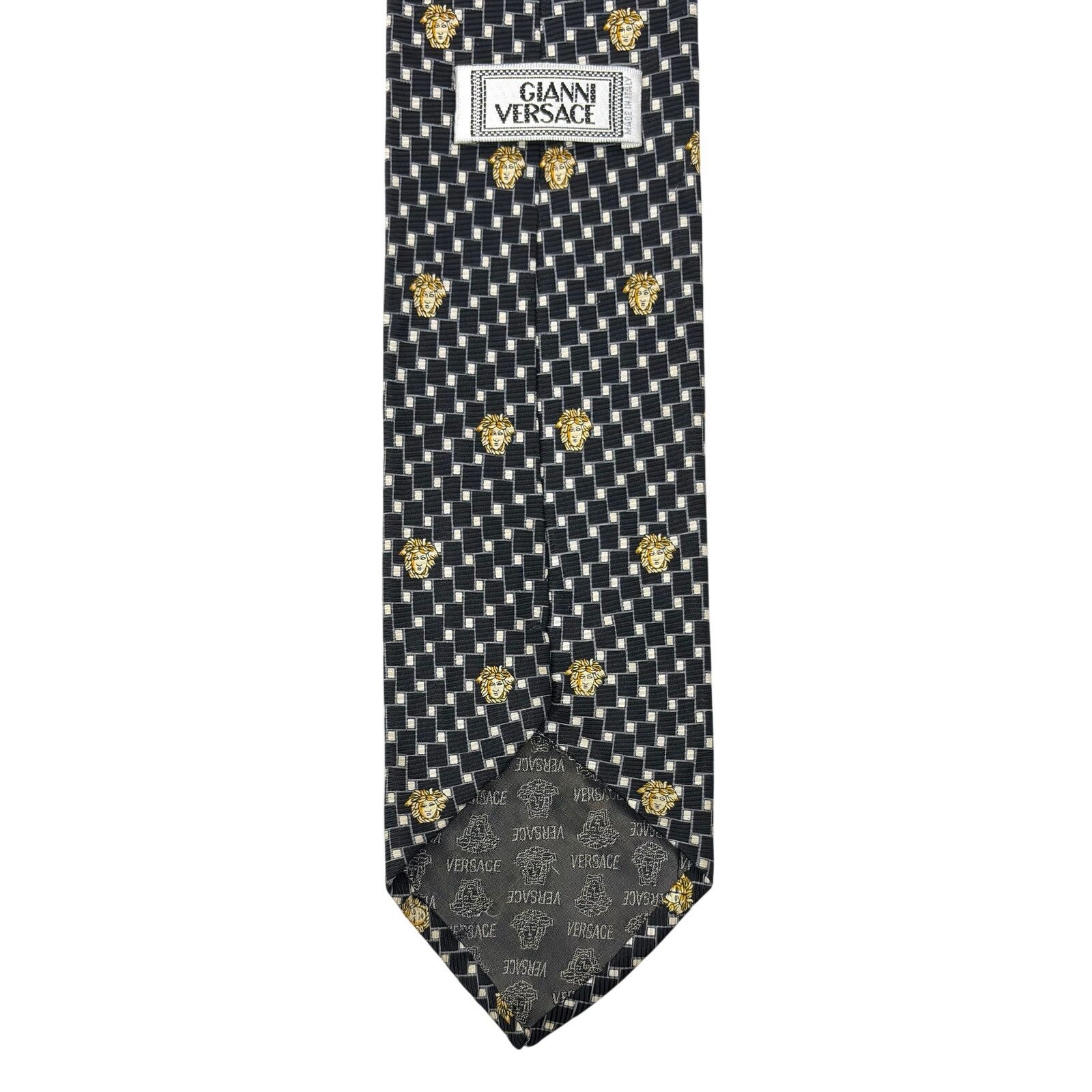 Versace Versace Vintage Medusa Tie Size ONE SIZE - 5 Thumbnail