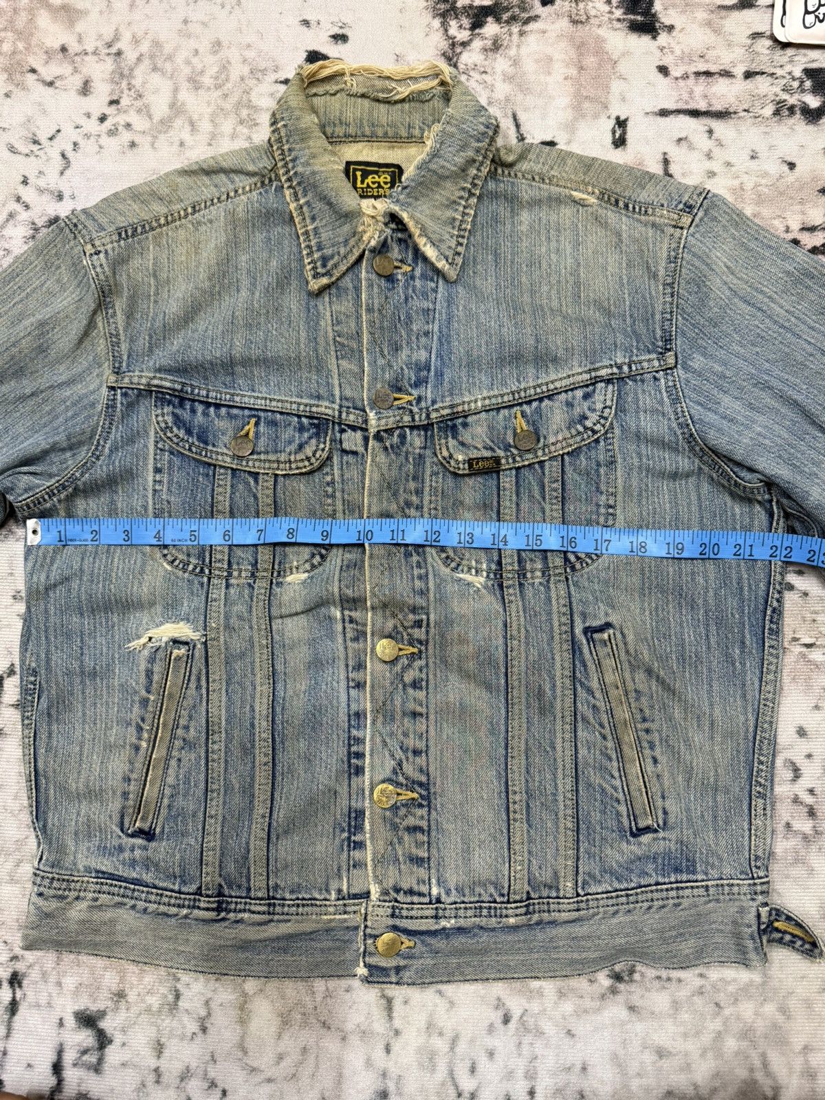 Lee Vintage 90s Lee Rider Distressed Denim Trucker Jacket Size US M / EU 48-50 / 2 - 18 Thumbnail