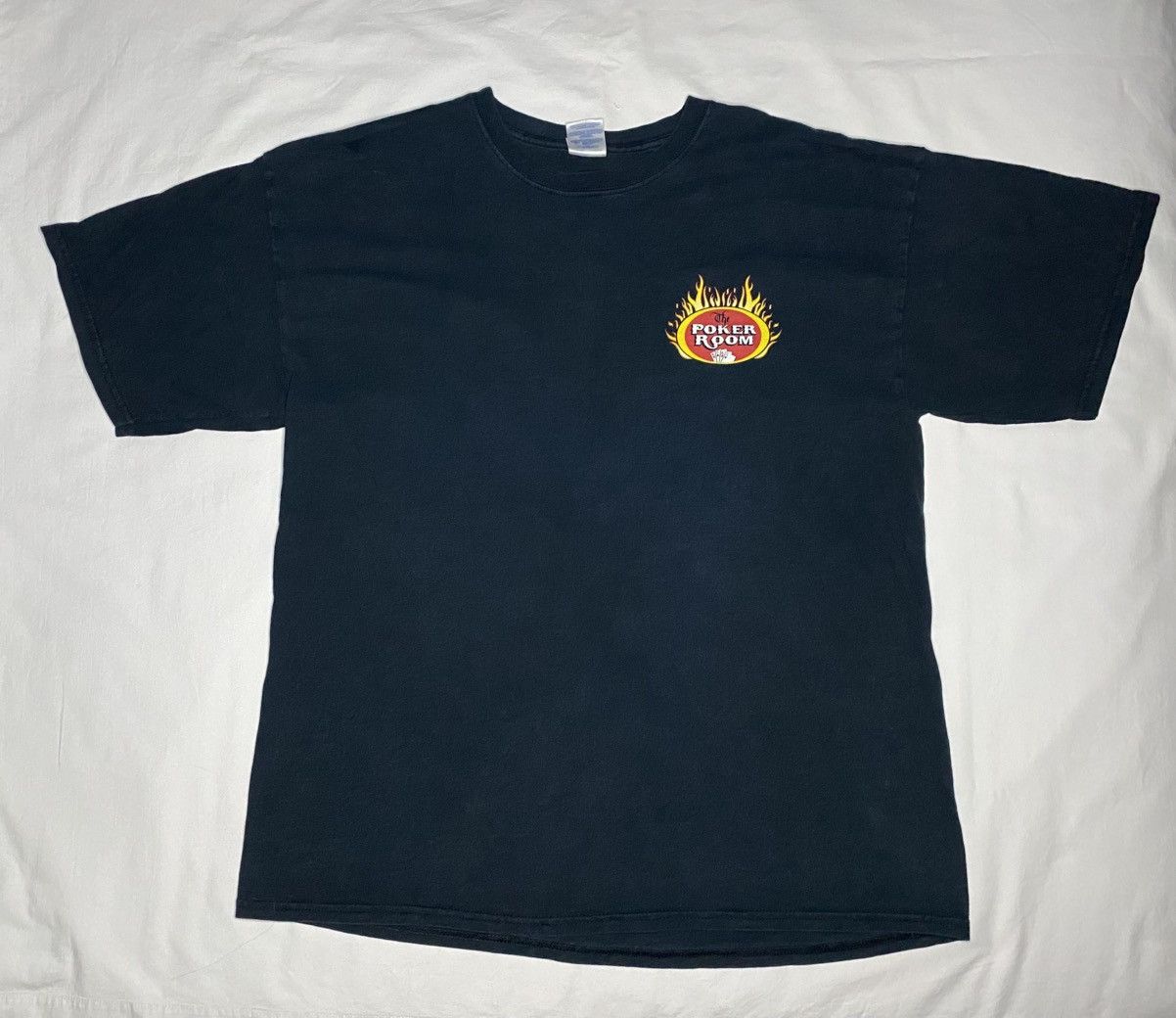 Gildan Vintage Poker Room Flame Black Tee Seabrook Greyhound Park Size US XL / EU 56 / 4 - 3 Thumbnail