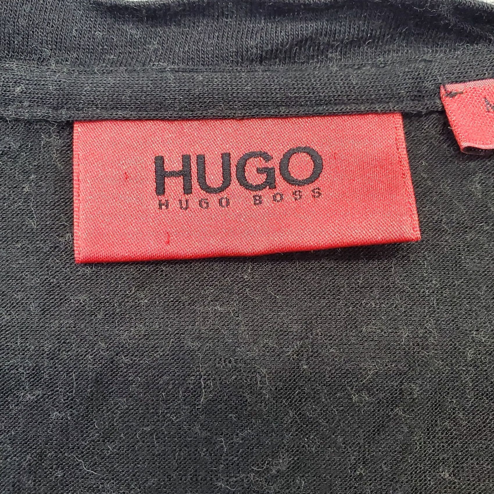 Hugo Boss Hugo Boss Shirt Mens L Black V-Neck Long Sleeve Pocket Pullover Size US L / EU 52-54 / 3 - 6 Thumbnail