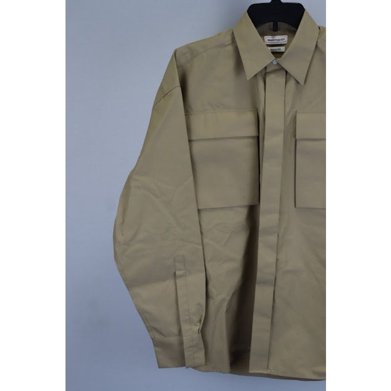 Alexander McQueen o1rshd1 Button Up Shirt in Brown Size US S / EU 44-46 / 1 - 2 Thumbnail