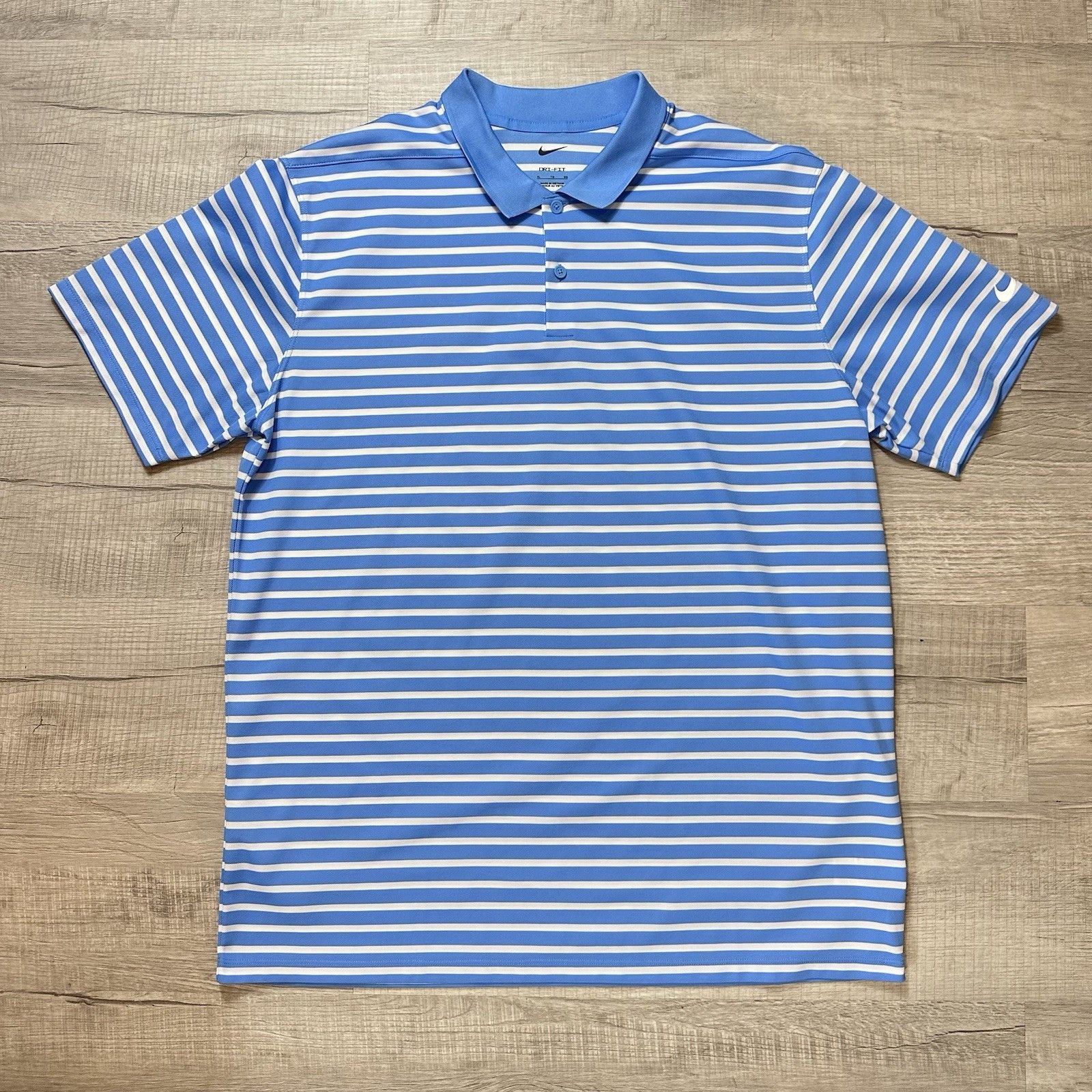 Nike Nike Men's Dri-fit Striped Golf Polo University Blue Size XL Size US XL / EU 56 / 4 - 1 Thumbnail