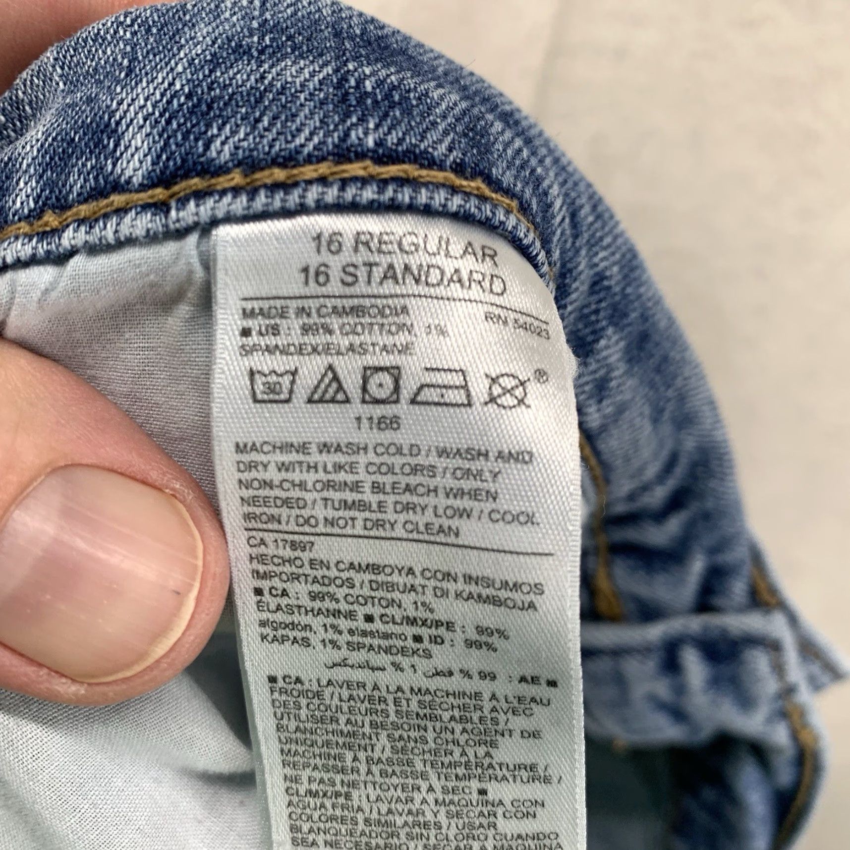 Old Navy VINTAGE Old Navy Women's Jeans Boyfriend Fit High Rise Cuffed 16 Denim Blue Casual Summer Size 38" / US 16 / IT 52 - 4 Thumbnail