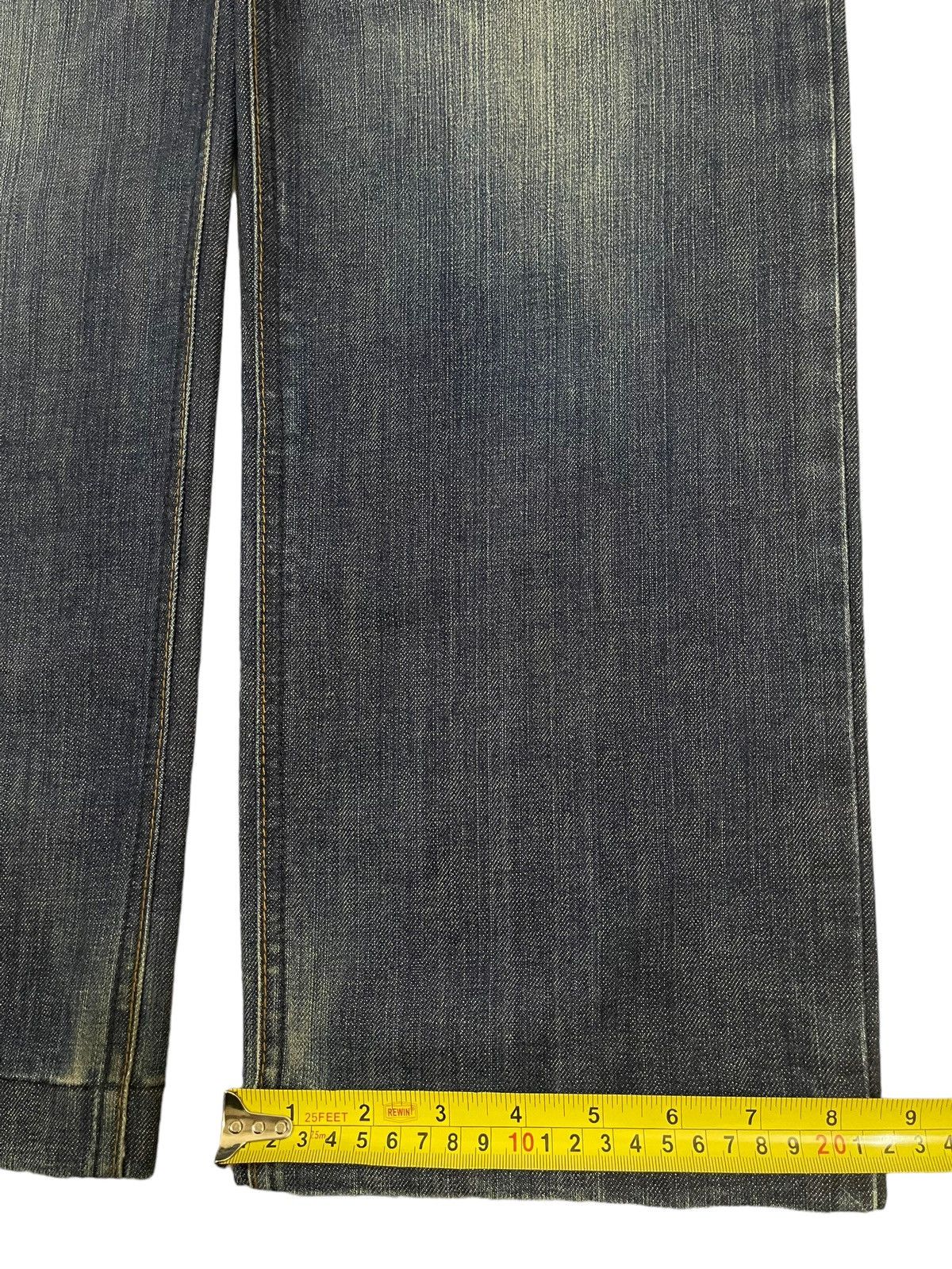14th Addiction Vintage Japanese Brand Blue Wash Style Loose Jeans Size US 33 - 16 Thumbnail