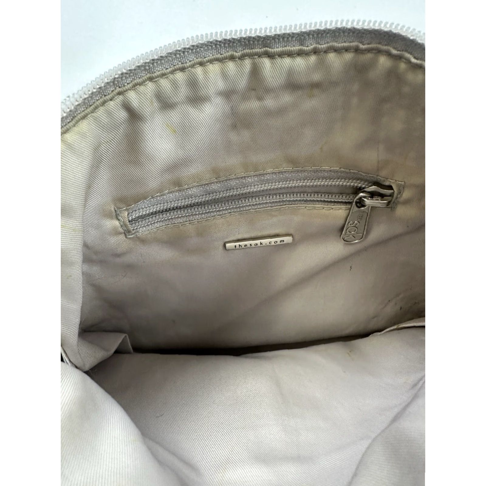 The Sak VINTAGE The Sak Bag Crossbody Womens Gray Knit Crochet Bohemian Shoulder Bag Size ONE SIZE - 6 Thumbnail