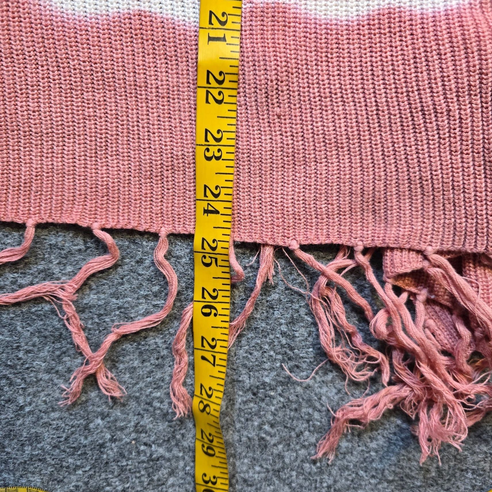 Vintage Knox Rose Sweater Women Size Large Pink Stripe Knit Open Back Boho Casual Career Size L / US 10 / IT 46 - 6 Thumbnail