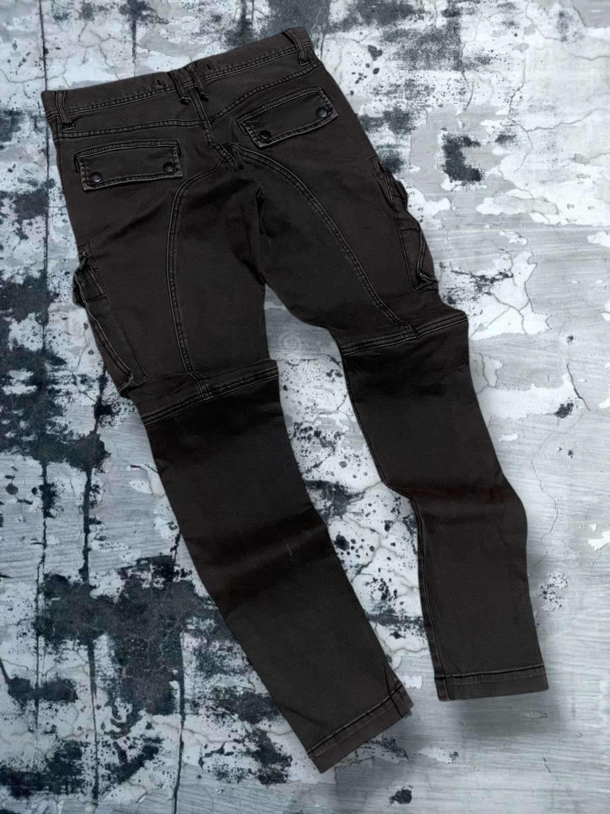Japanese Brand Vintage 90s Japan Designer Tete Homme Skinny Tactical Cargo Size US 30 / EU 46 - 10 Thumbnail