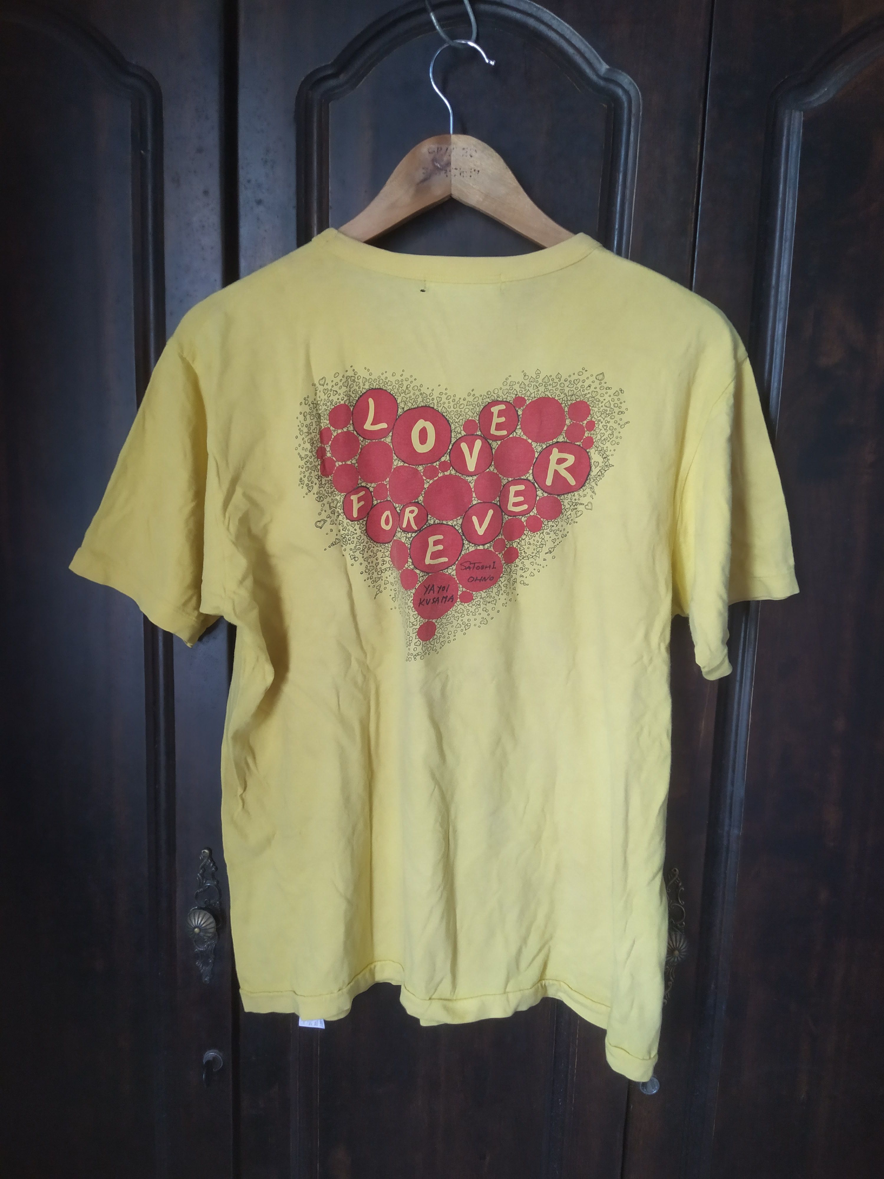 Japanese Brand VINTAGE 24HOUR TELEVISION x YAYOI KUSAMA "Love Forever" Size US L / EU 52-54 / 3 - 2 Thumbnail