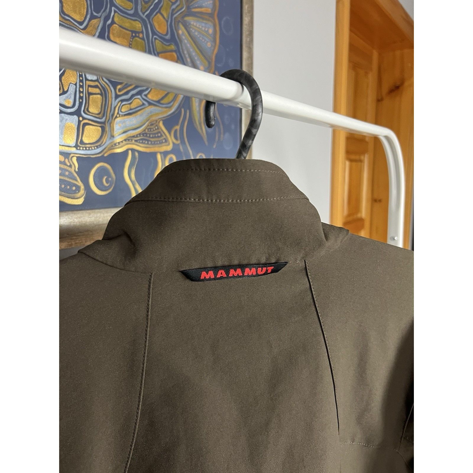 Mammut Mammut Softtech Men`s Khaki Green Softshell Jacket Size XS Size US XS / EU 42 / 0 - 9 Thumbnail