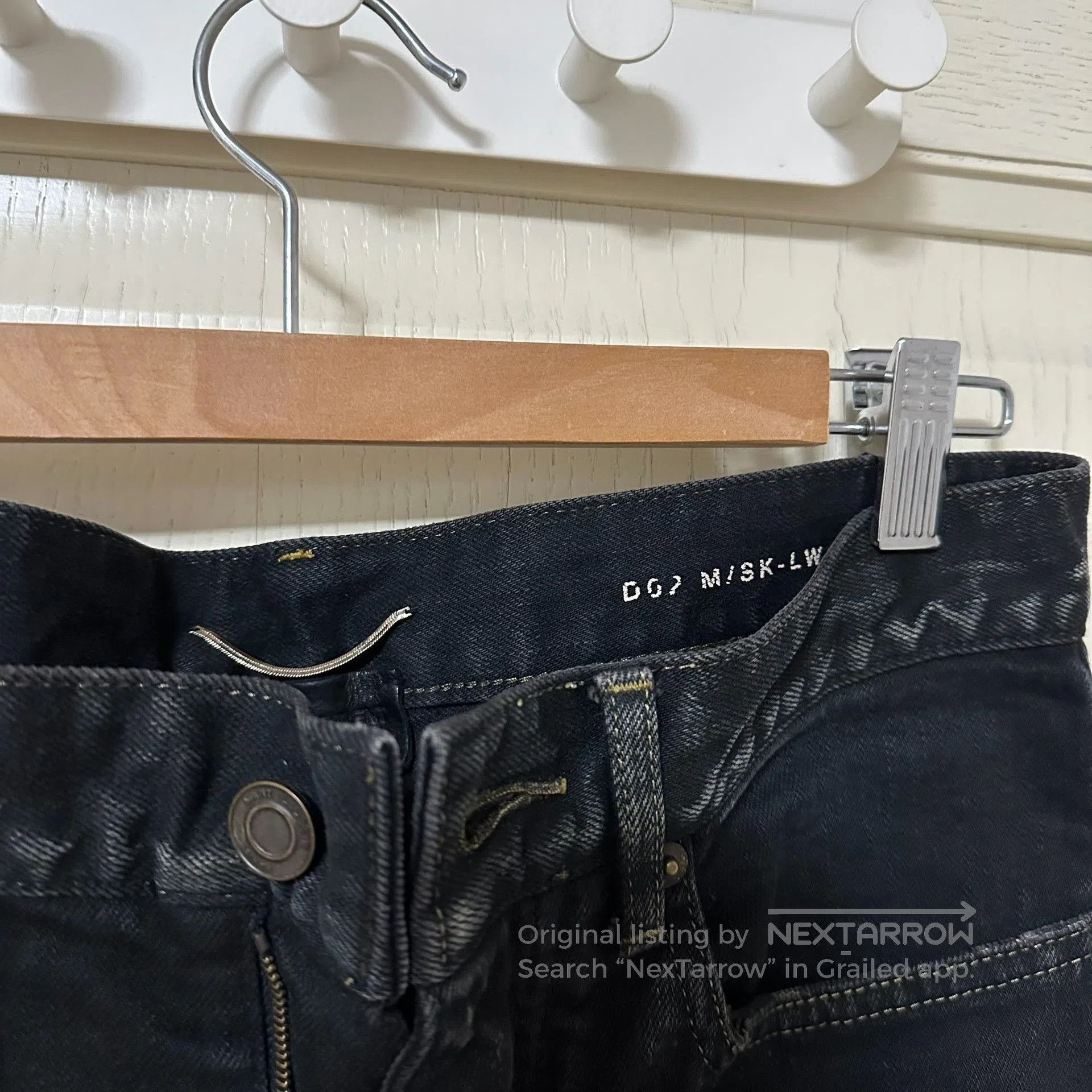 Saint Laurent Paris Saint Laurent Black Distressed Jeans. Size US 29 - 5 Thumbnail