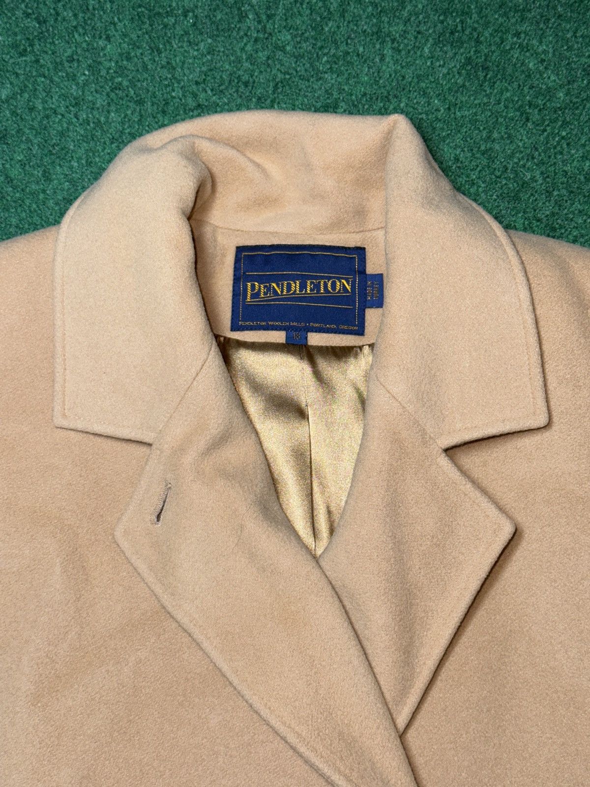 Pendleton Vintage Pendleton 90s Wool Trench Coat 18 Double Breasted Size XXL / US 16-18 / IT 52-54 - 2 Thumbnail