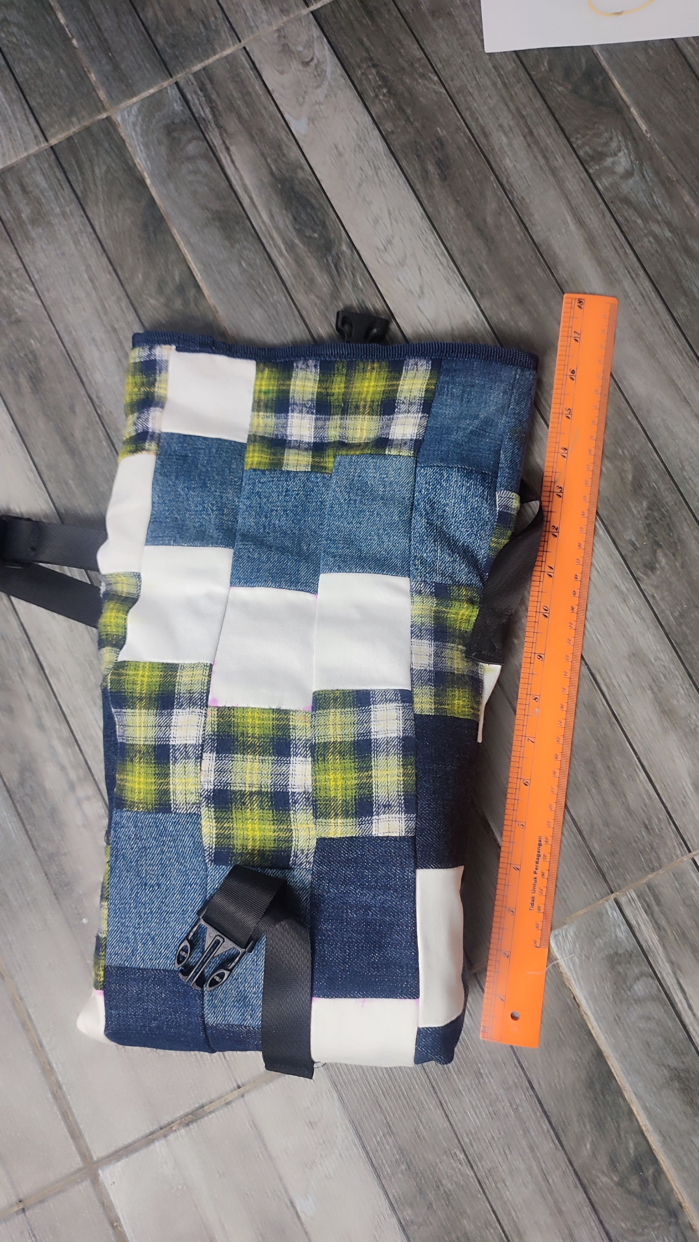 Edwin × Handmade Handmade patchwork denim bag remake old jeans Size ONE SIZE - 4 Thumbnail