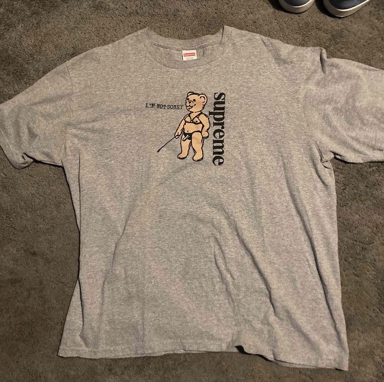 Supreme Supreme “Not Sorry” Tee heather grey Size US XL / EU 56 / 4 - 1 Thumbnail