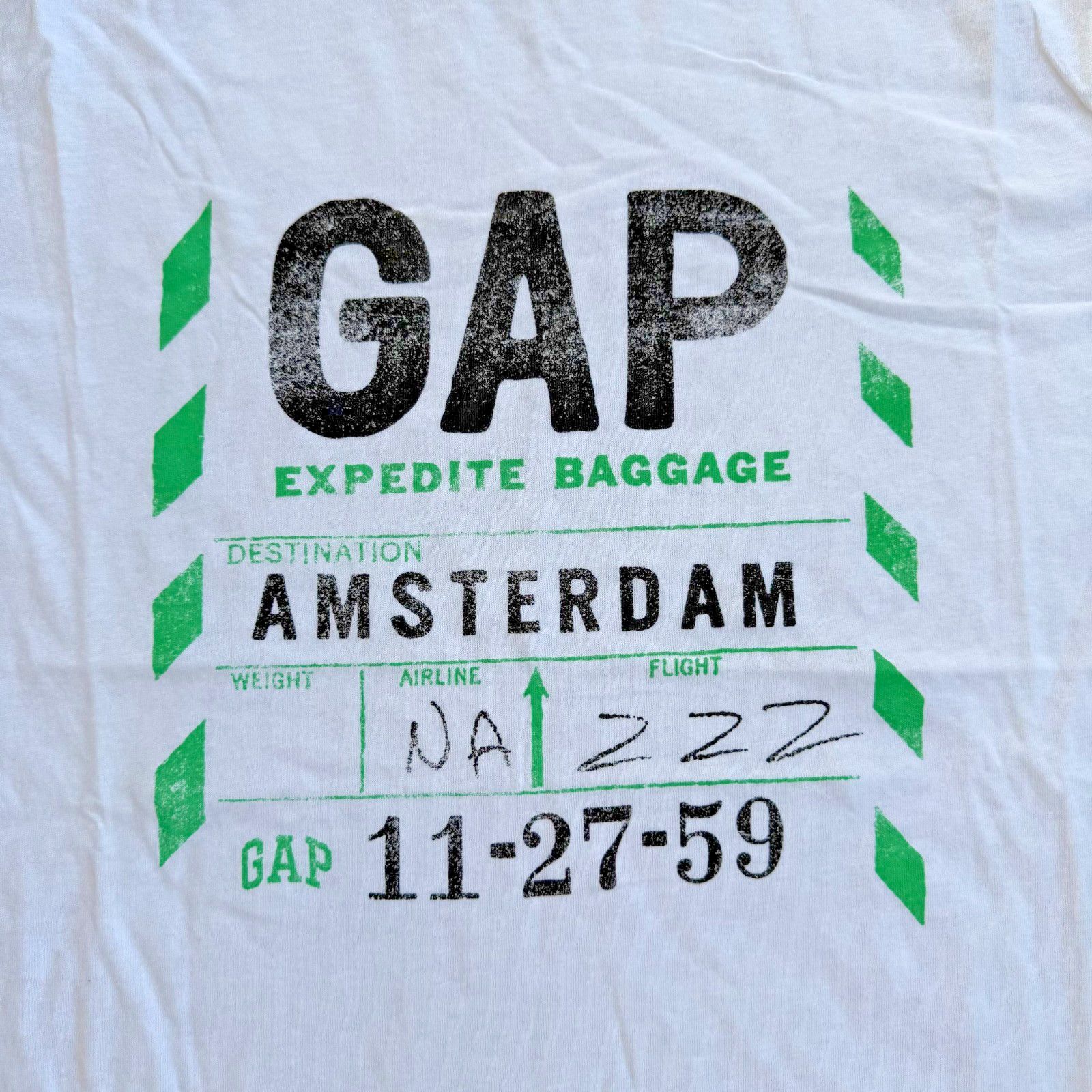 Gap Gap Graphic Tee Amsterdam Travel Y2K White Cotton Medium Size US M / EU 48-50 / 2 - 2 Thumbnail