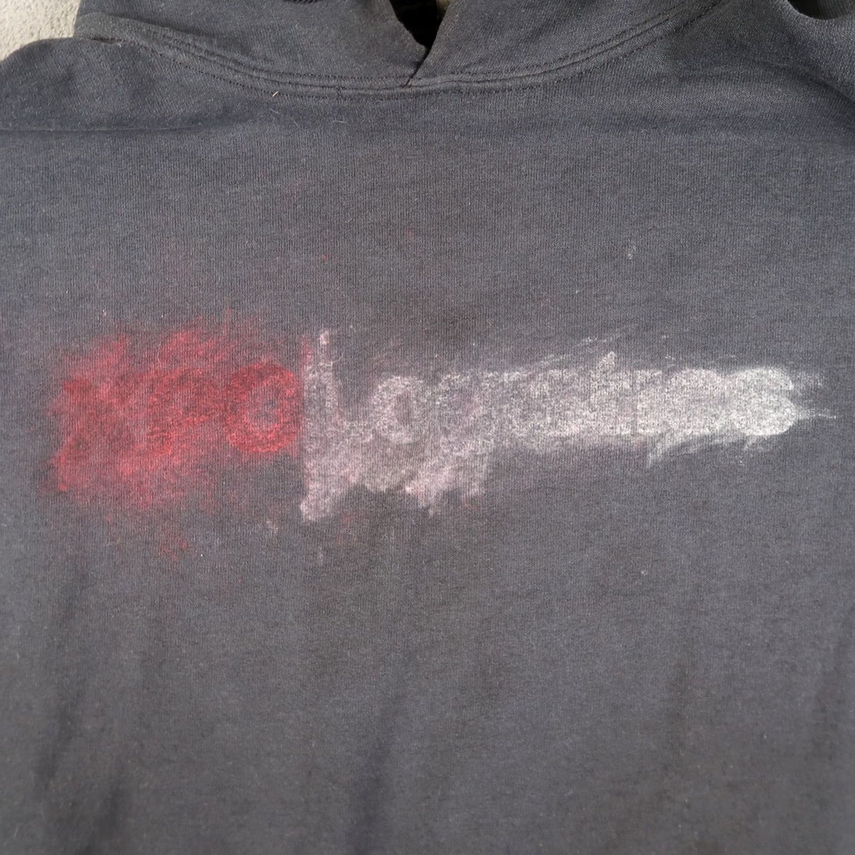 Vintage VINTAGE Xpo Logistics Black Hoodie Sweatshirt XL XLarge Distressed Logo Graphic Print Mens Hooded Pullover Size US XL / EU 56 / 4 - 5 Thumbnail
