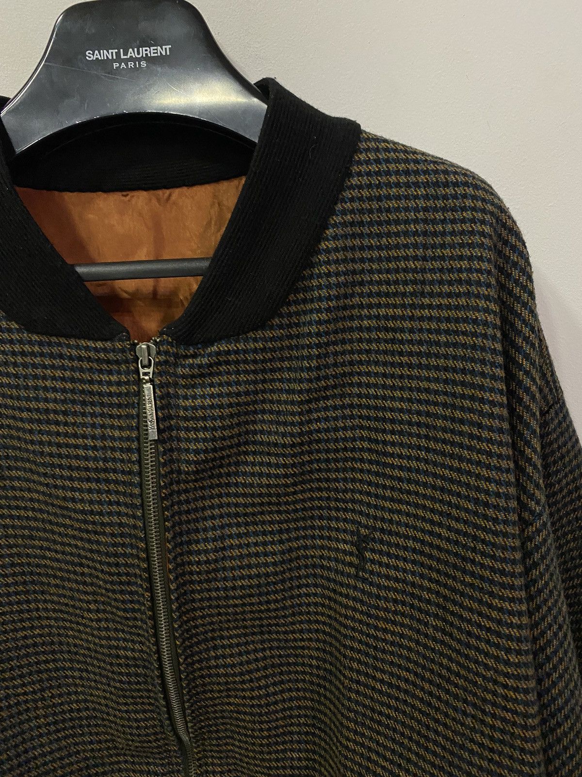 Yves Saint Laurent 90s YSL Bomber Soft Brown Jacket Size US M / EU 48-50 / 2 - 14 Thumbnail