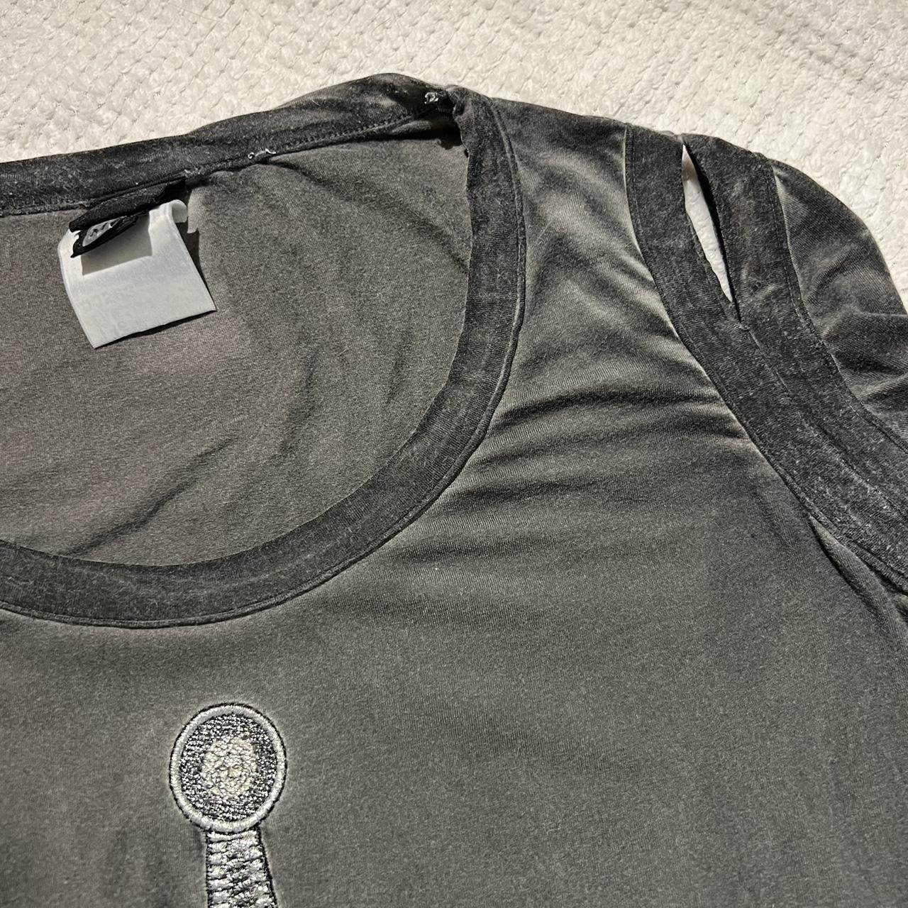Versace Jeans Couture Rare : gothic VERSACE JEANS COUTURE cut-out top Size S / US 4 / IT 40 - 4 Thumbnail