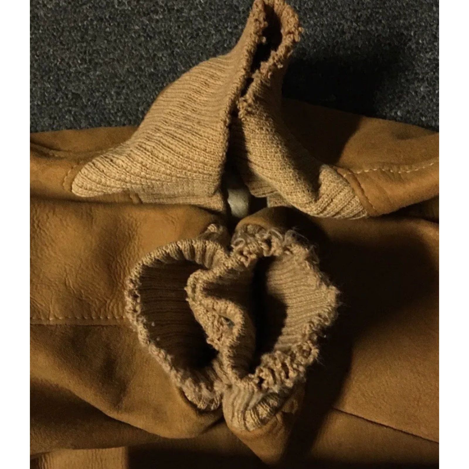 Vintage VINTAGE 50s Suede Bomber Jacket S Brown Distress Zip Conmatic Cowboy Biker Grunge Size US S / EU 44-46 / 1 - 6 Thumbnail